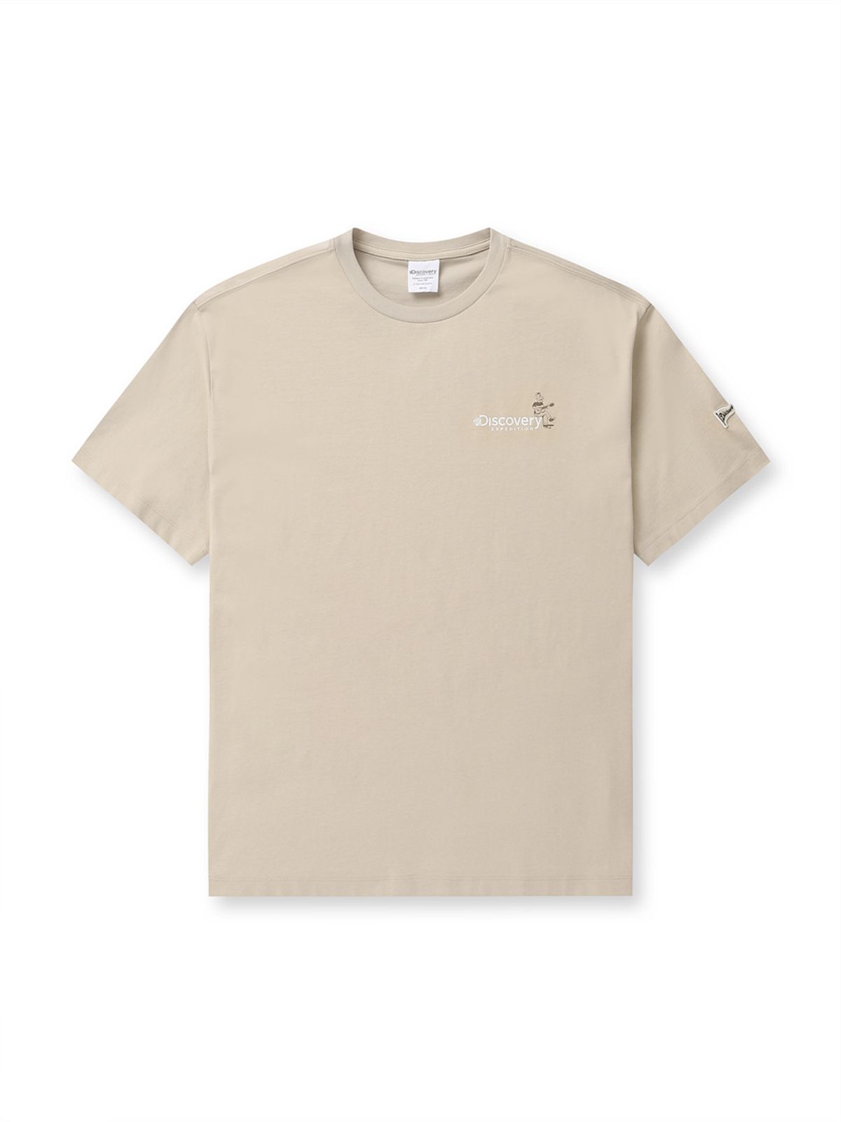 디스커버리 익스페디션(DISCOVERY EXPEDITION) 킨조 바시티 피크닉 그래픽 티셔츠 (N/BEIGE)
