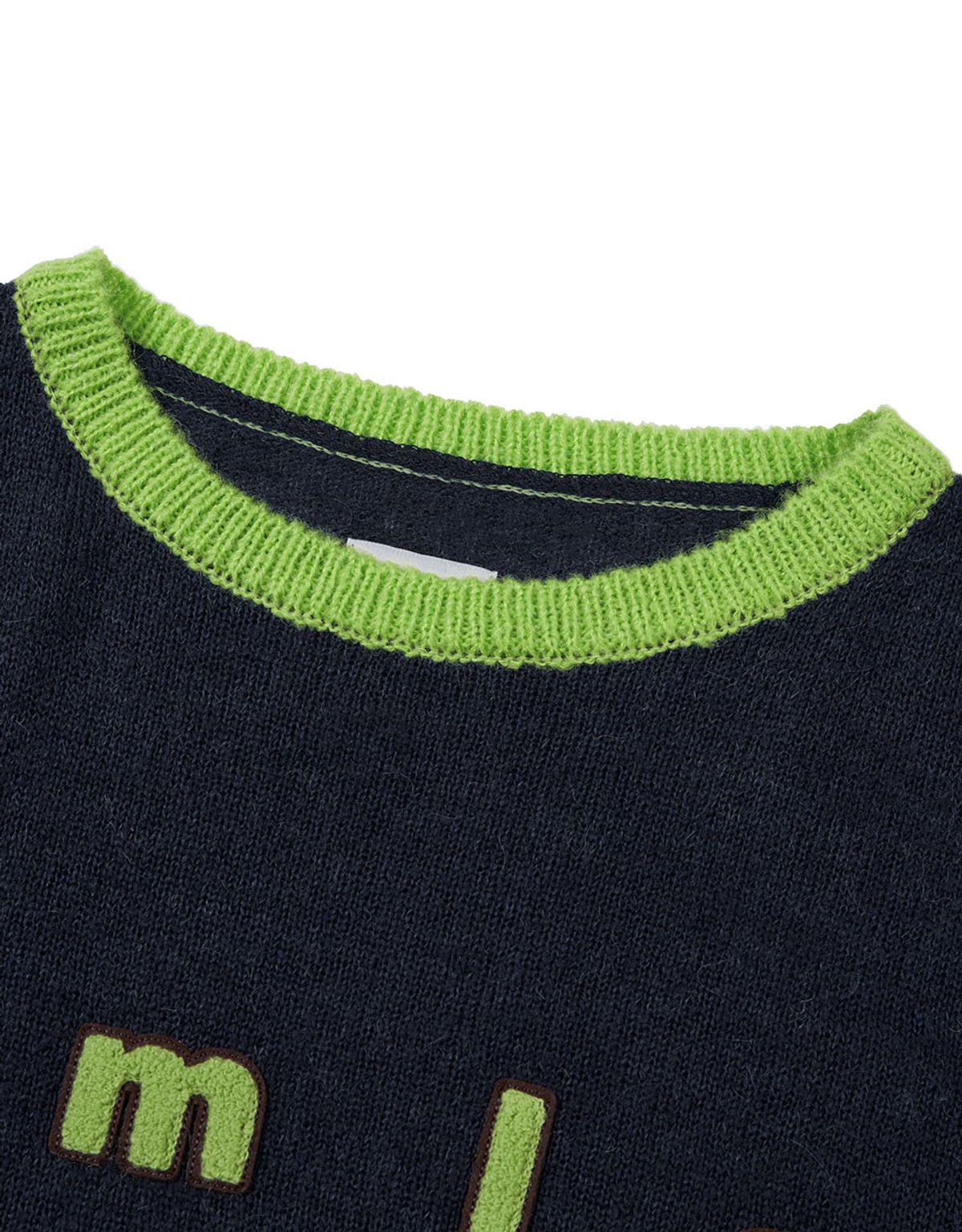 엠엠엘지(MMLG) [Mmlg] STRIPE KNIT (NAVY)