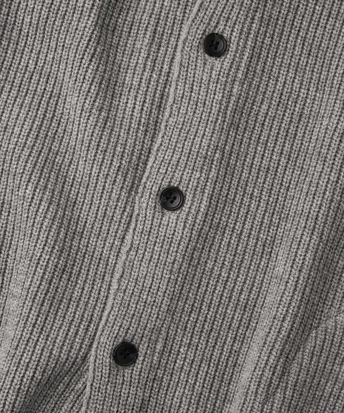 아웃스탠딩(OUTSTANDING) LAMBSWOOL ROUND NECK CARDIGAN_GRAY MELANGE