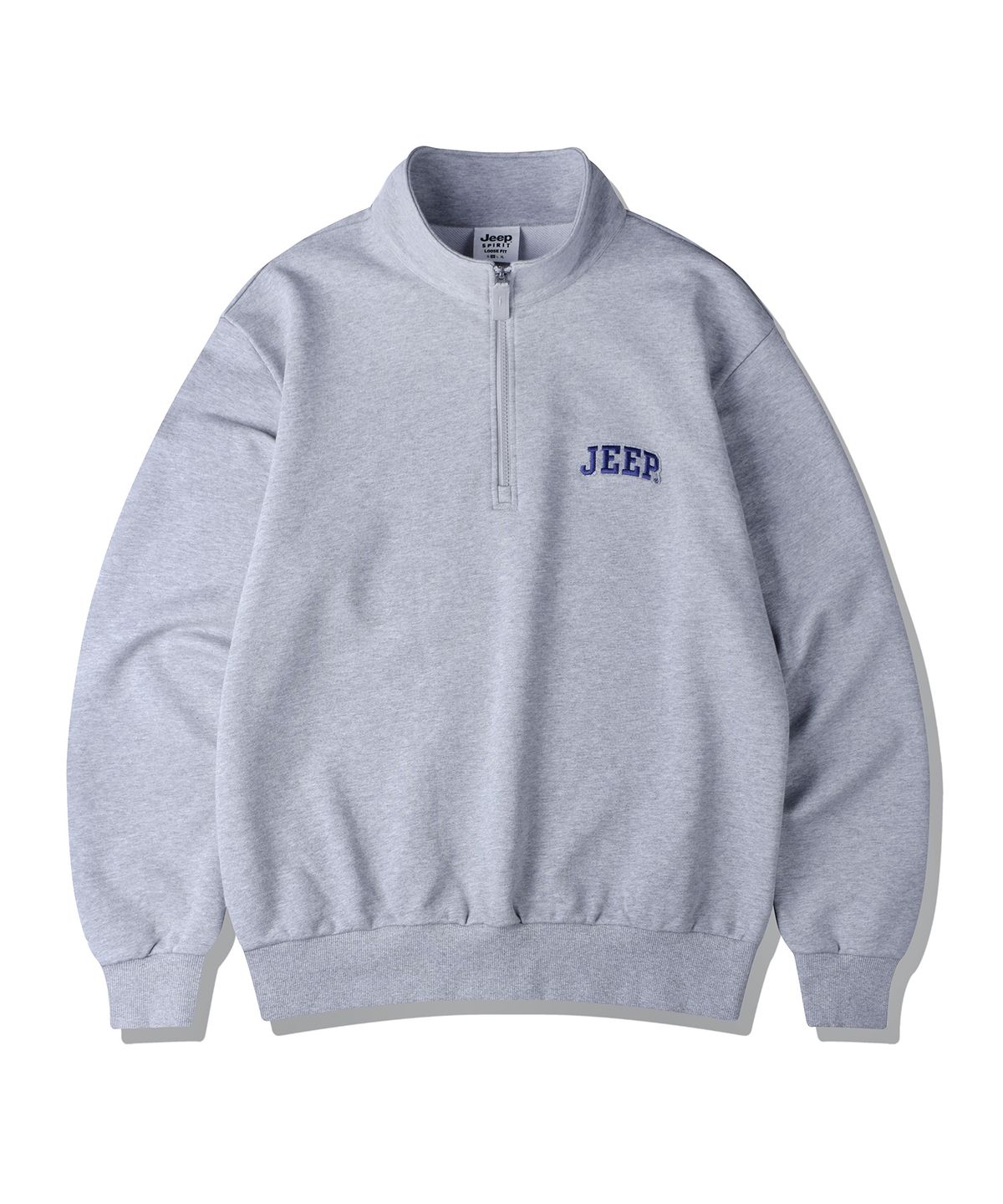 지프(JEEP) 아플리케 작은 로고 반넥 맨투맨 (JP5TSU836MG)