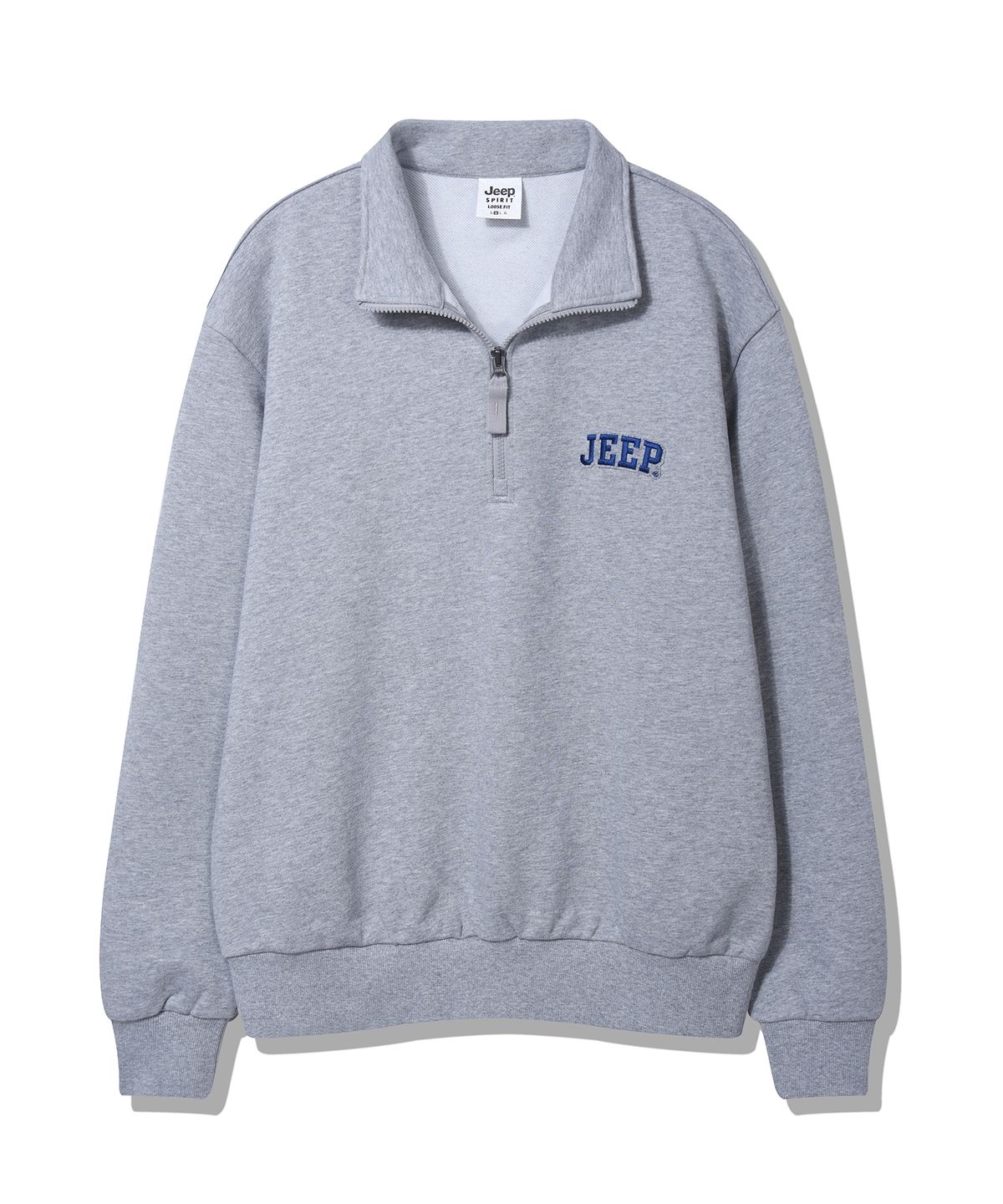 지프(JEEP) 아플리케 작은 로고 반넥 맨투맨 (JP5TSU836MG)