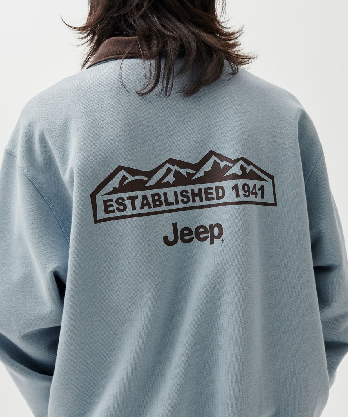 지프(JEEP) [360g] M-Logo 반집업 맨투맨 (JQ5TSU839SB)