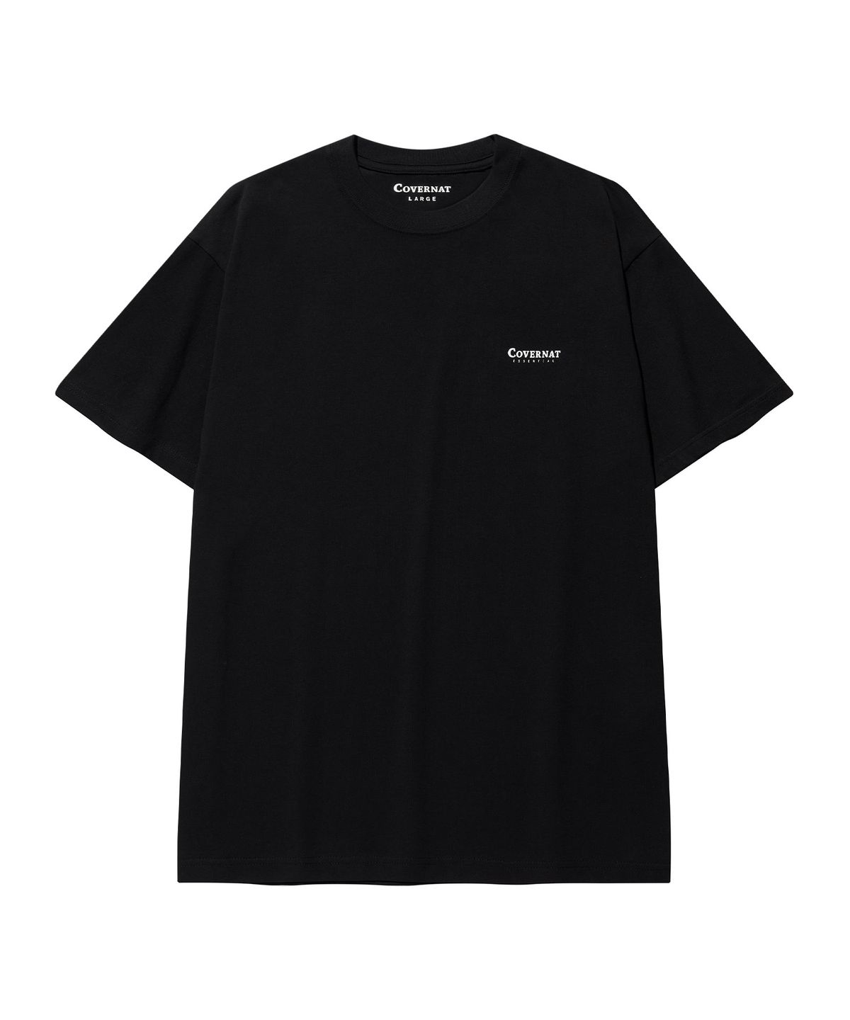 커버낫(COVERNAT) [2PACK] 쿨 코튼 티셔츠 Black+Black
