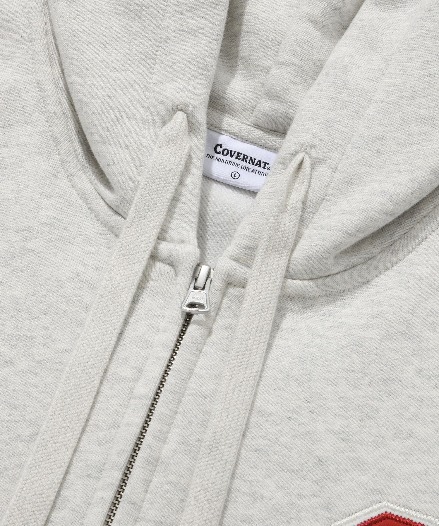 パーカー・フーディ COVERNAT C Logo Hoodie Zip-Up Oatmeal C Logo Hoodie Oatmeal - Covernat | 60% - Asian Fashion