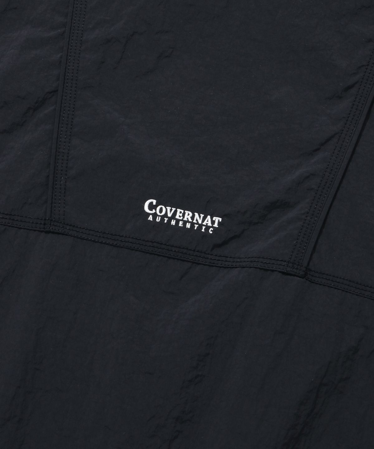 커버낫(COVERNAT) 컴피 나일론 윈드브레이커 점퍼 블랙