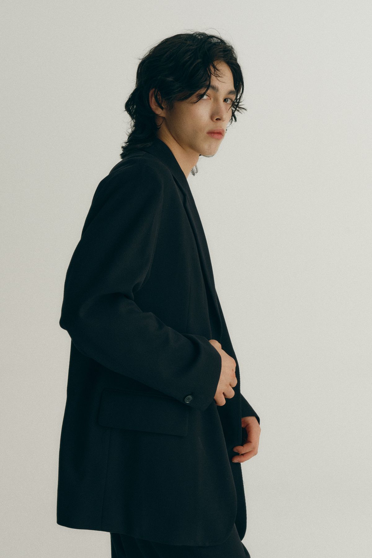 가넷옴므(GARNET HOMME) GBS14201 블랙 후드 오버핏 자켓