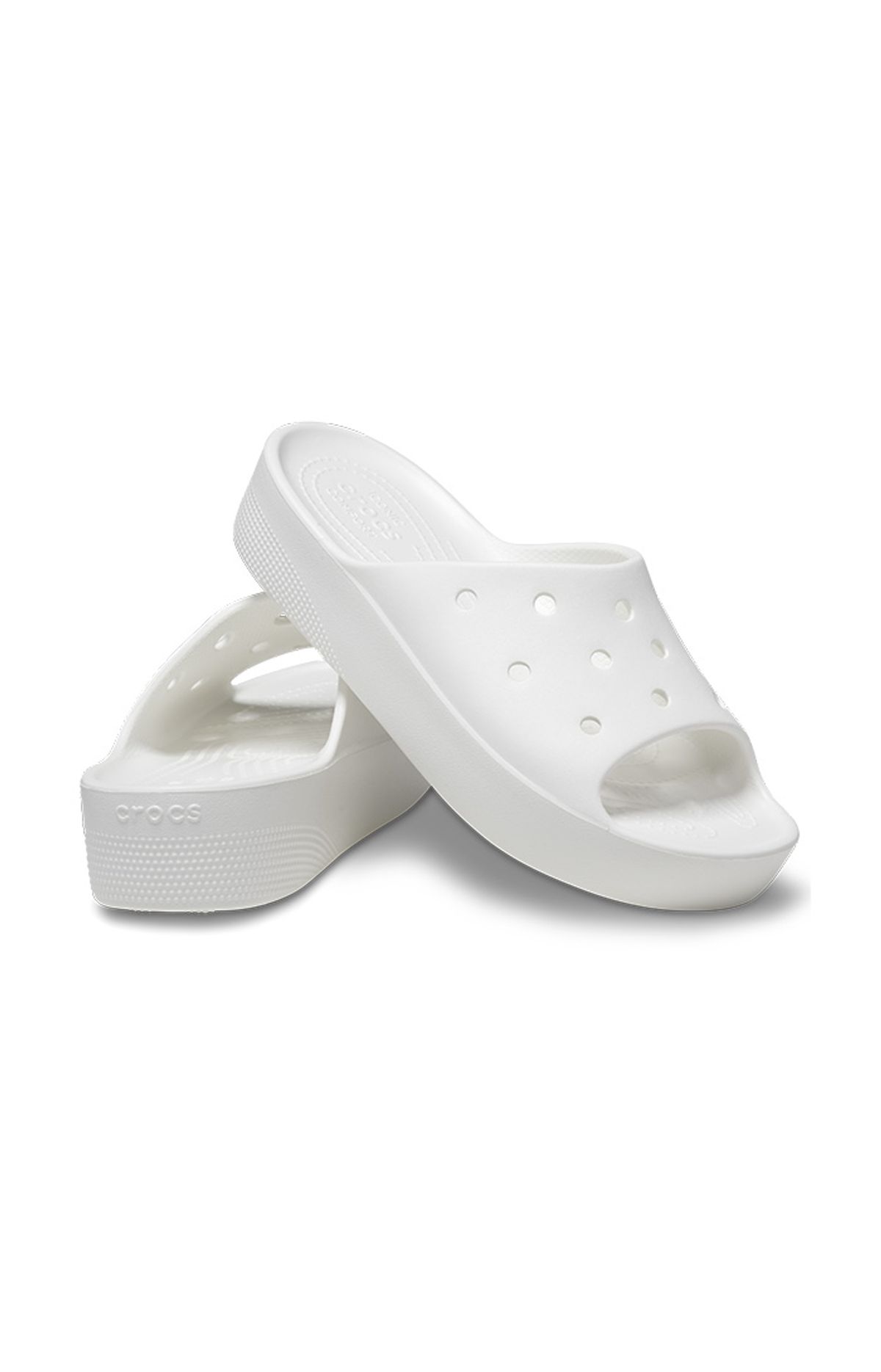 크록스(CROCS) 여성 클래식 플랫폼 슬라이드 WT (24SWSD208180)