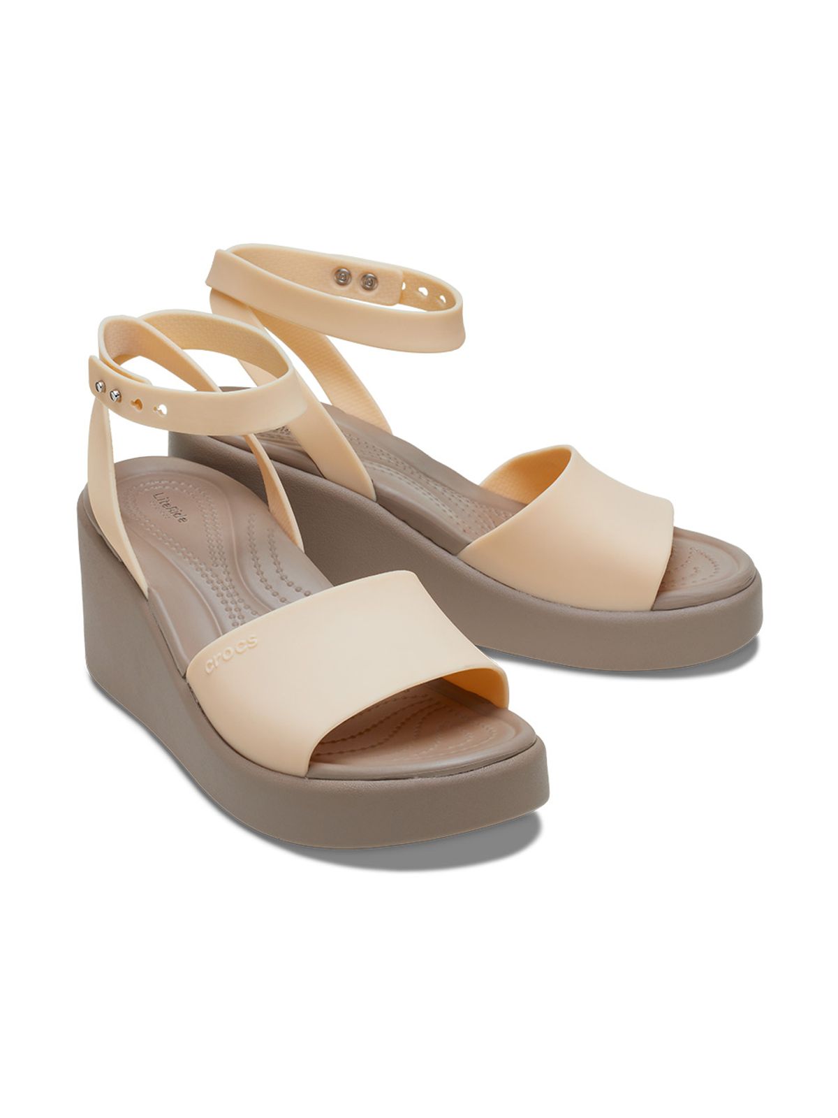 크록스(CROCS) 여성 브루클린 앵클 스트랩 웨지 SHI (24SWSD209406)