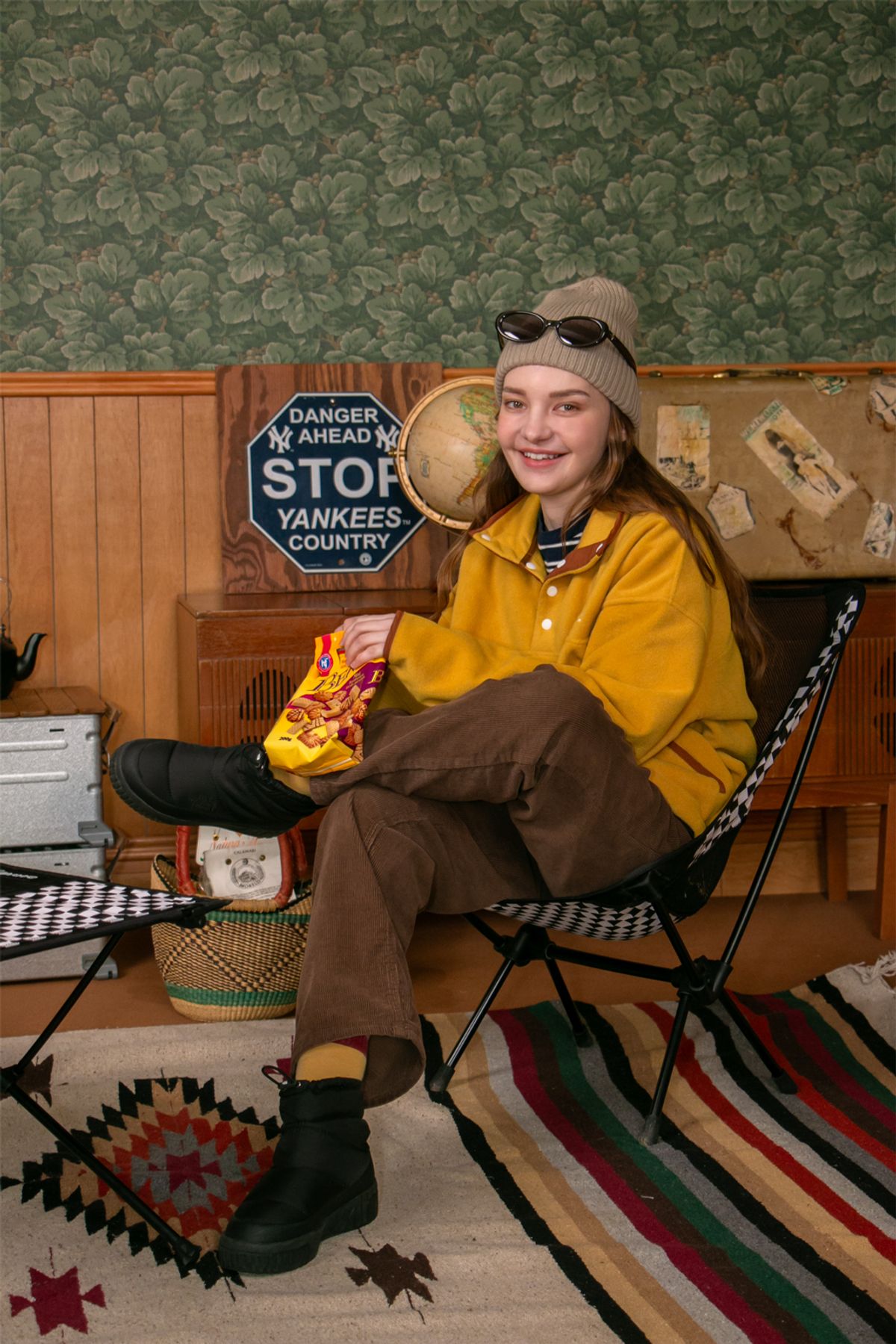 피스스포츠(PITHSPORTS) E.H.E.S Snap Fleece (Mustard)