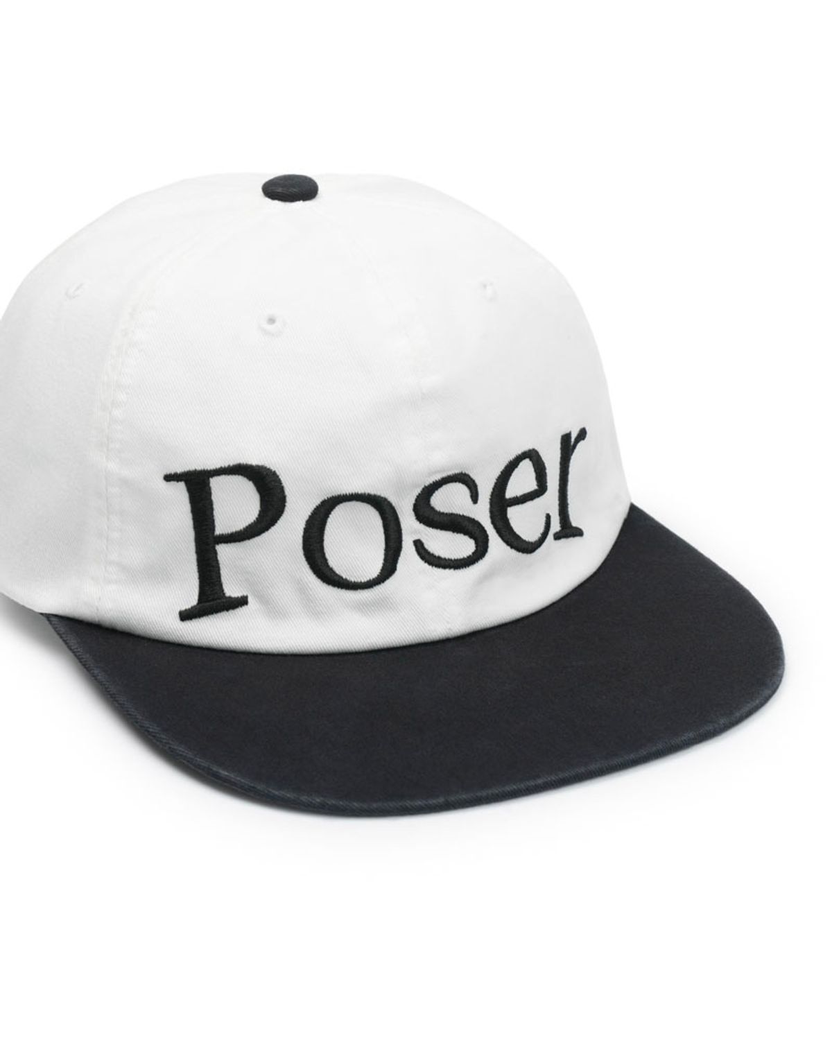 구보(GUVO) Poser Vintage Cap, white&black