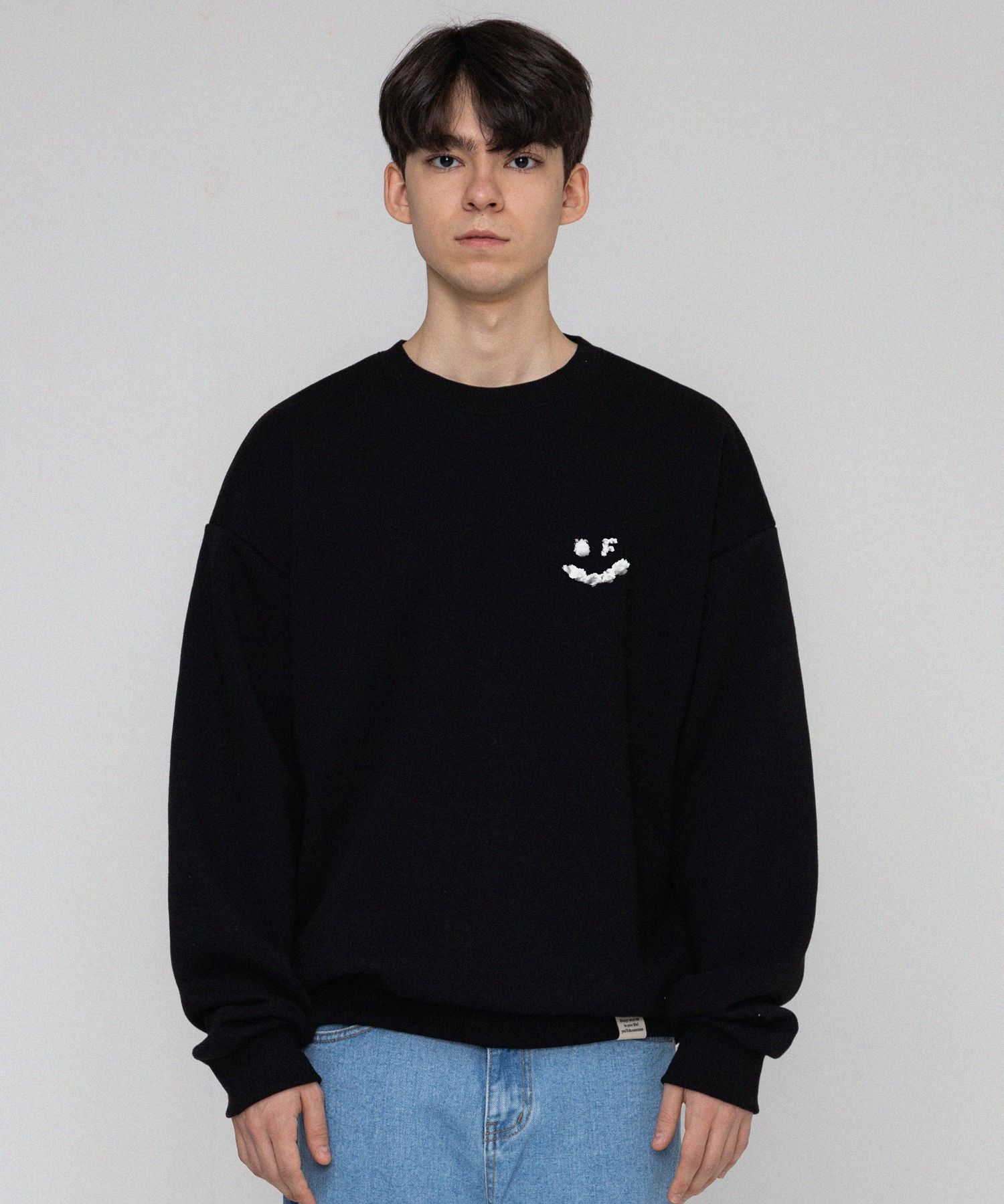 【GRAVER】23FW★ Multi Cloud Smile Drawing Sweatshirt Designer fashion, Seoul-fully created | W Concept