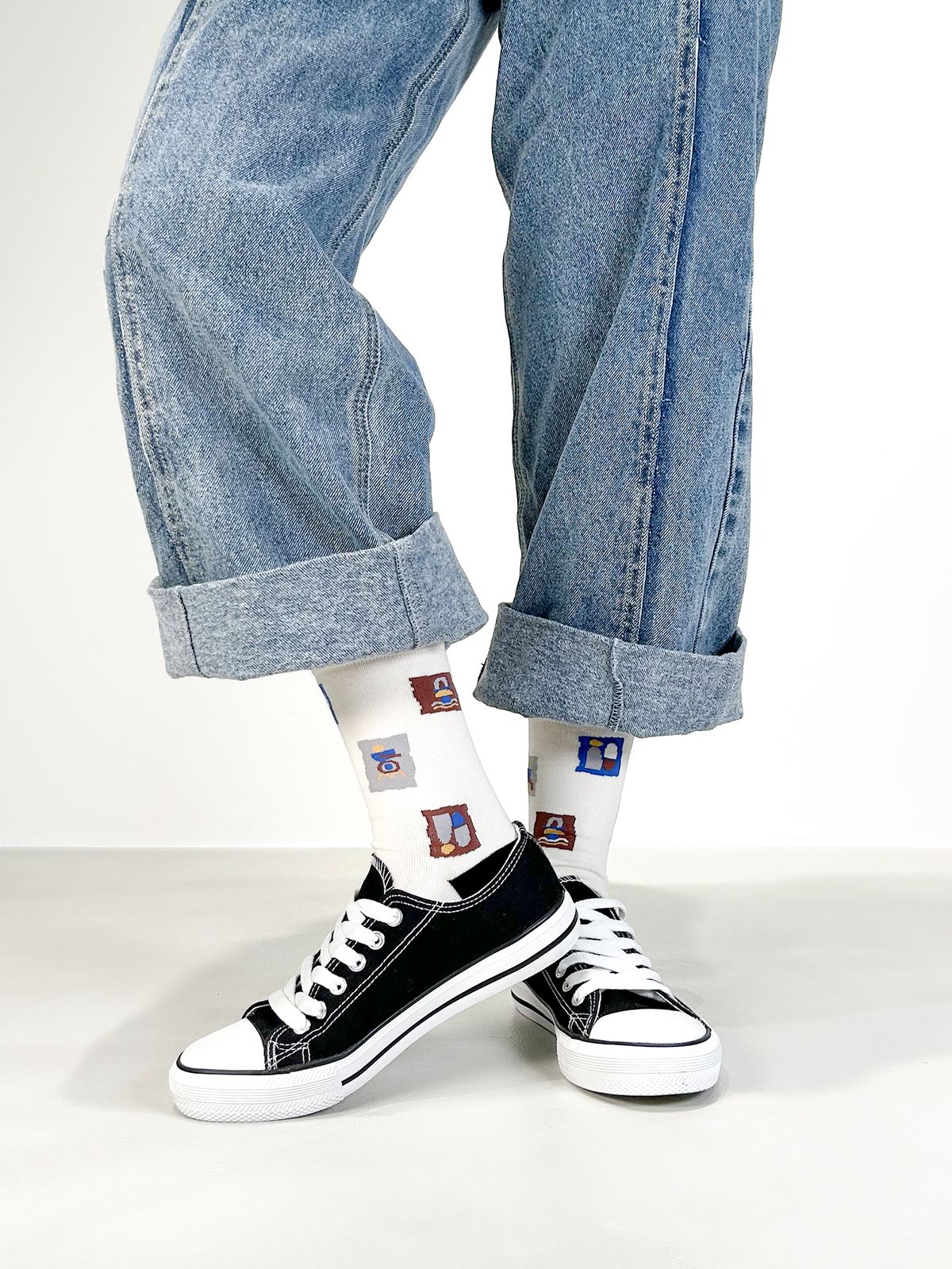 옐로우삭스(YELLOWSOCKS) 토템 화이트