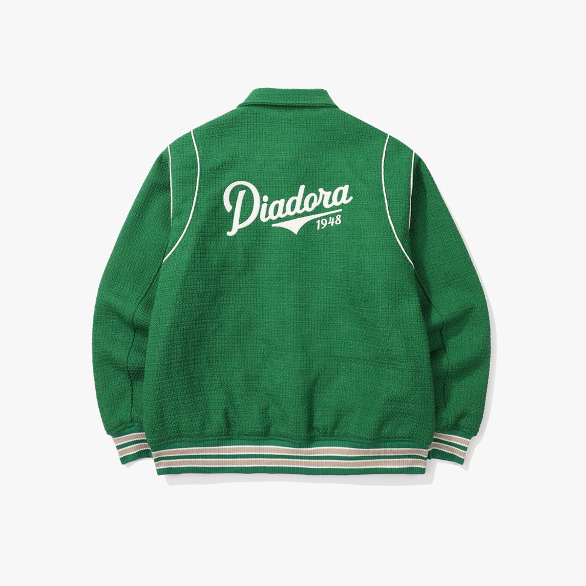 디아도라(diadora) 아티산 트위드 스타디움 자켓 GREEN