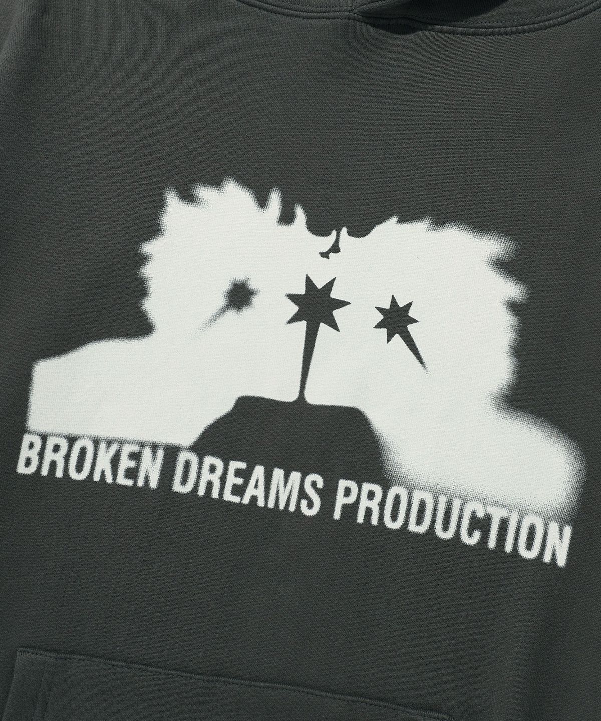 나이스고스트클럽(NICEGHOSTCLUB) BROKEN DREAMS HOODIE_CHARCOAL(NG2ESUM405A)
