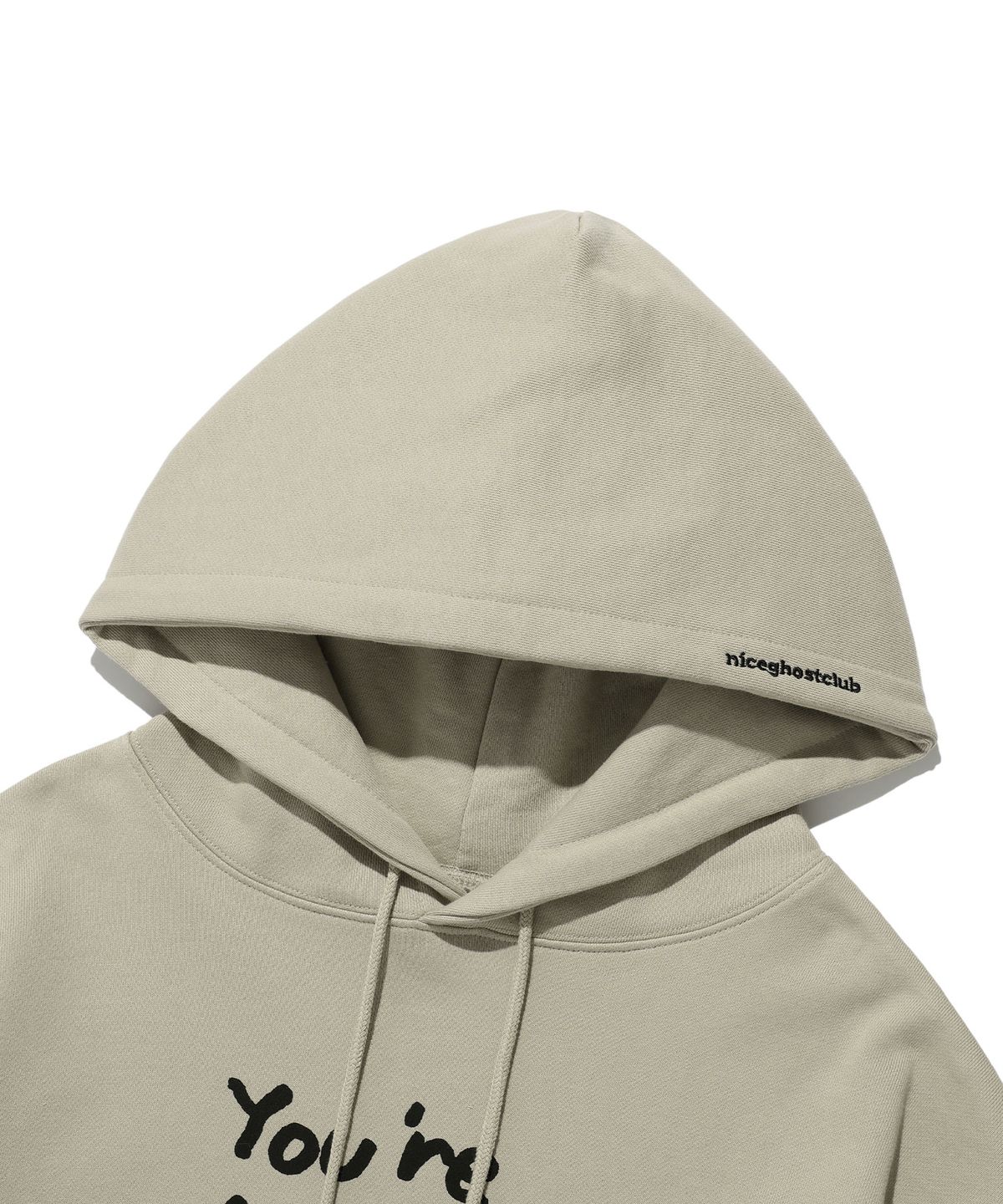 나이스고스트클럽(NICEGHOSTCLUB) MY PET HOODIE_BEIGE(NG2ESUM406A)