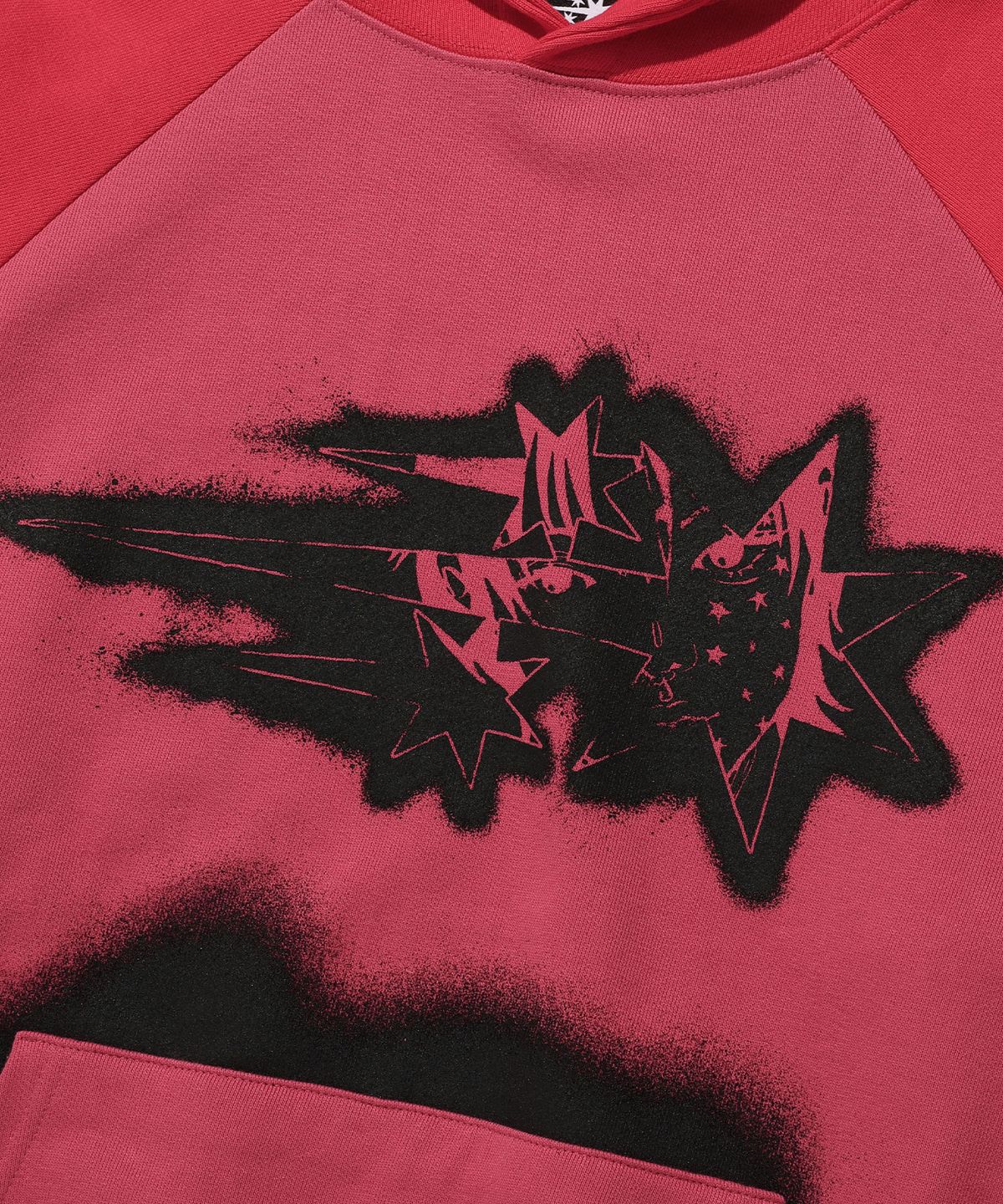 나이스고스트클럽(NICEGHOSTCLUB) SPRAY ANIME HOODIE_RED(NG2ESUM413A)