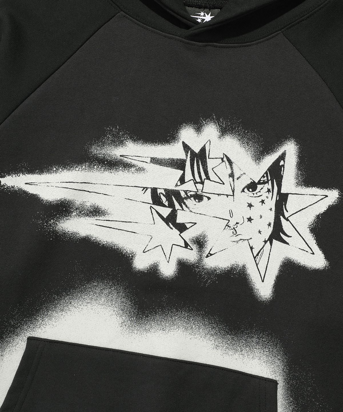 나이스고스트클럽(NICEGHOSTCLUB) SPRAY ANIME HOODIE_CHARCOAL(NG2ESUM413A)