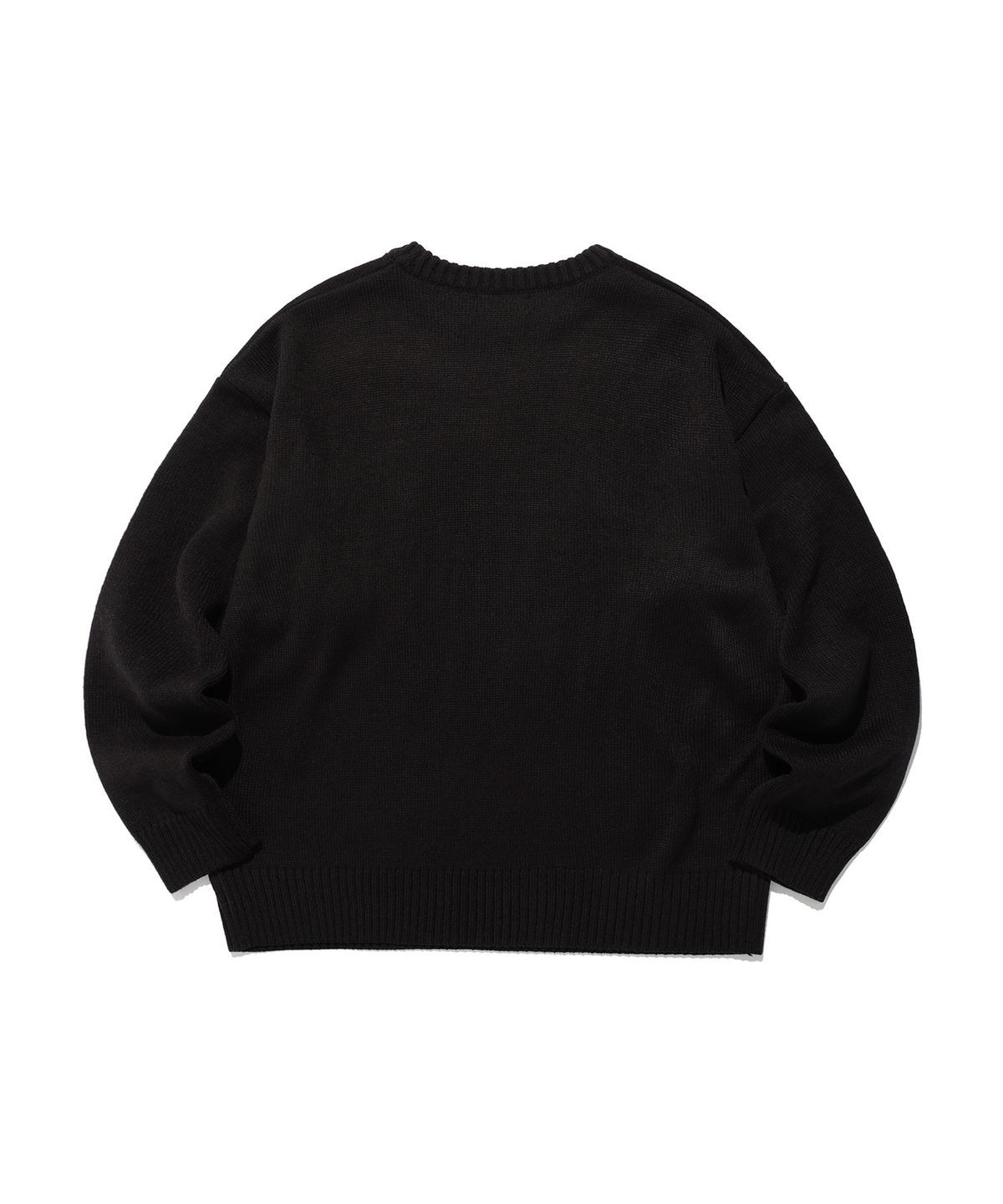 나이스고스트클럽(NICEGHOSTCLUB) MONSTER TEETH LOGO KNIT_BLACK(NG2ESUK600A)