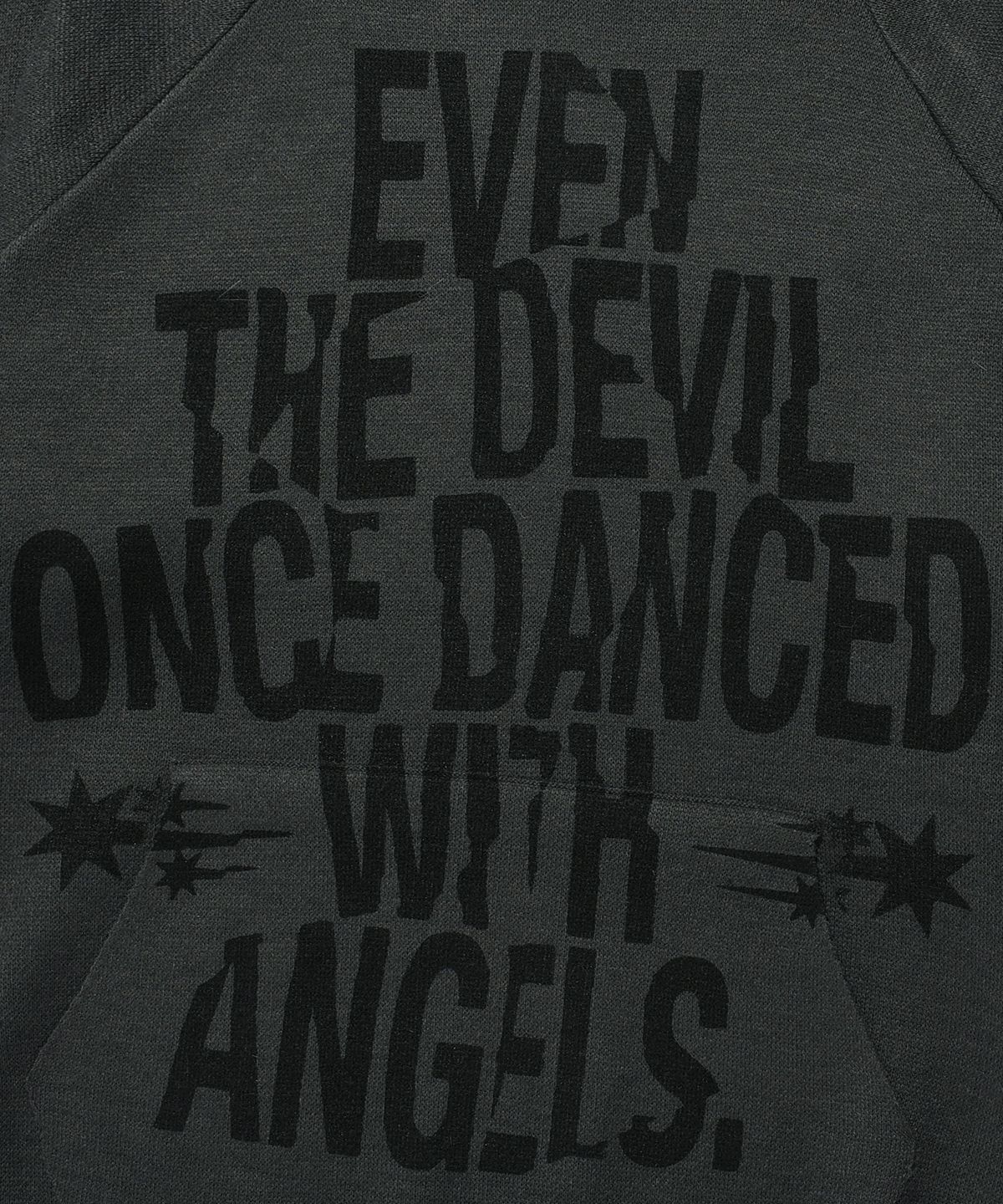 나이스고스트클럽(NICEGHOSTCLUB) EVEN THE DEVIL KNIT HOODIE_CHARCOAL(NG2ESUK610A)