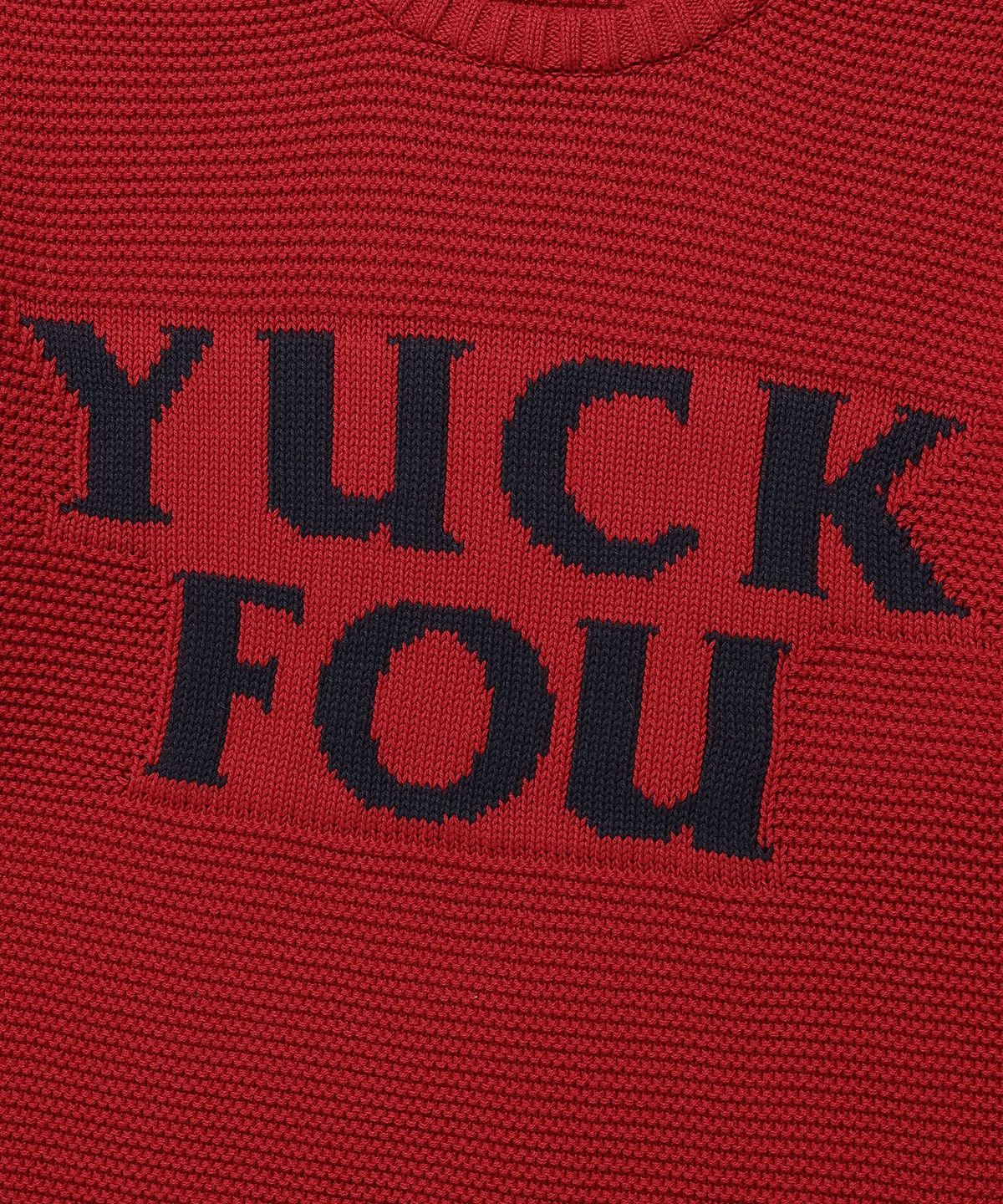 나이스고스트클럽(NICEGHOSTCLUB) YUCK FOU NET KNIT TEE_RED(NG2ESUK604A)