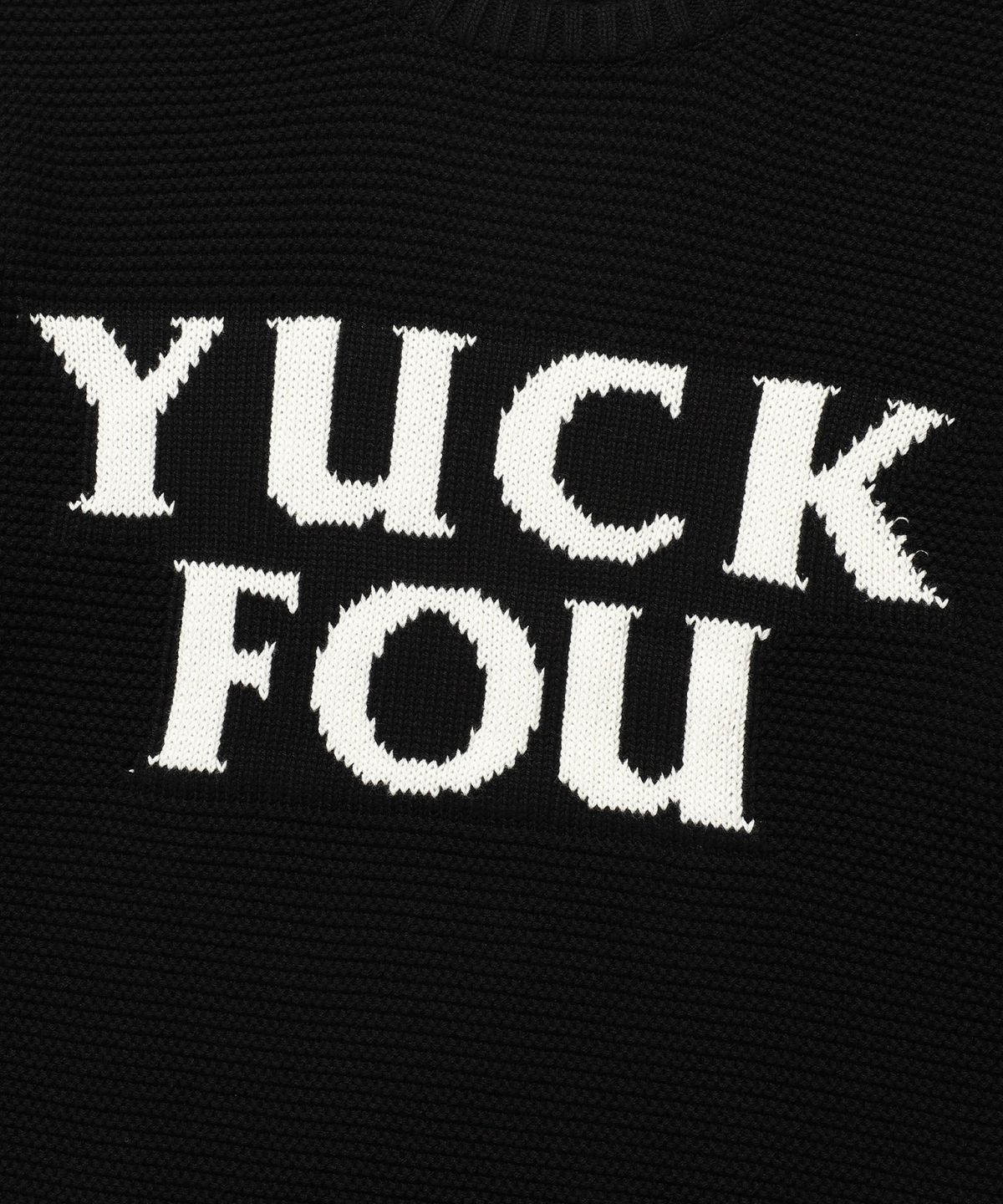 나이스고스트클럽(NICEGHOSTCLUB) YUCK FOU NET KNIT TEE_BLACK(NG2ESUK604A)