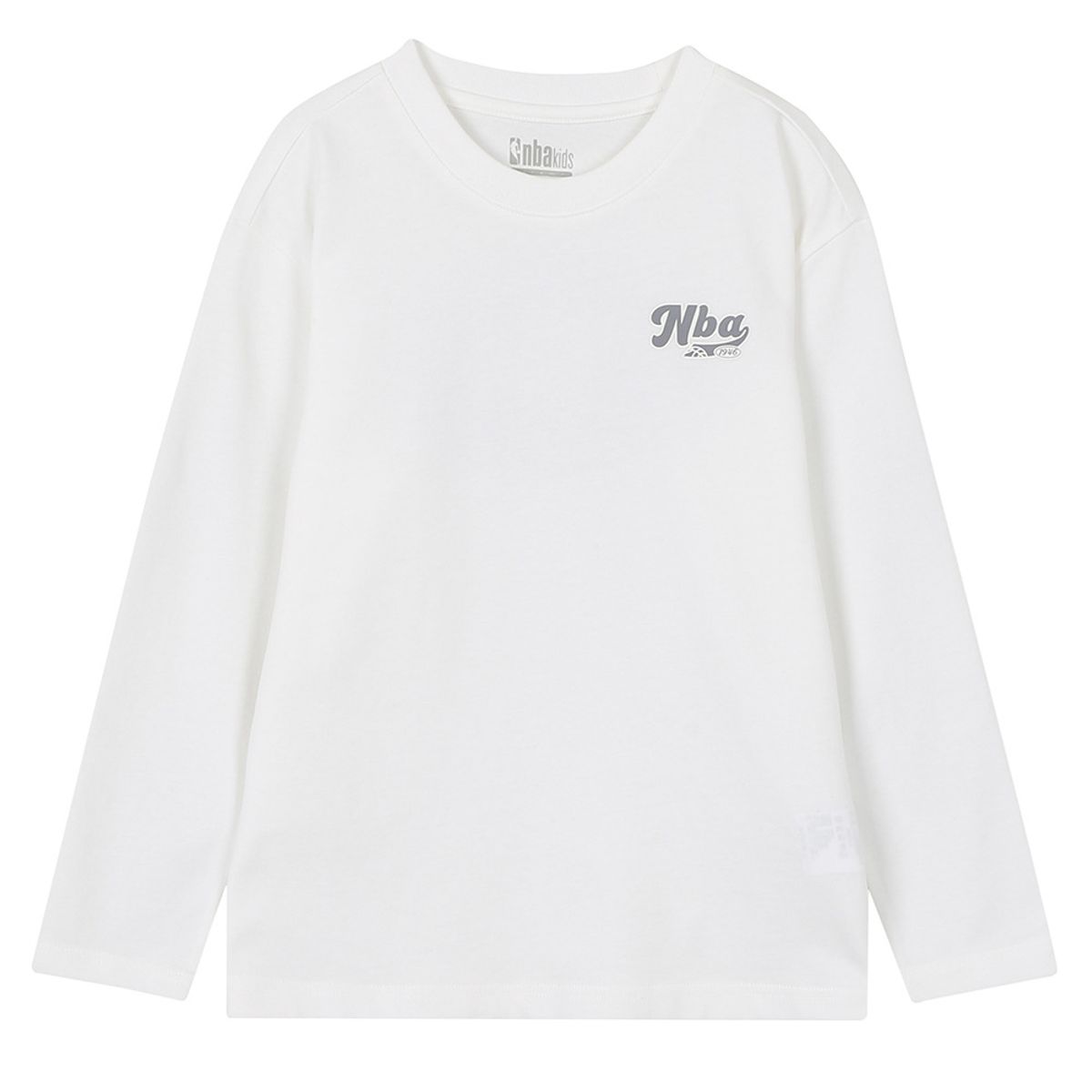 엔비에이 키즈(NBA KIDS) 로고포인트 에어로쿨 싱글티셔츠(K241TS140P) 화이트