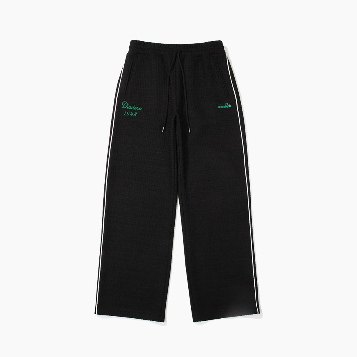 디아도라(diadora) 아티산 트위드 트랙팬츠 BLACK