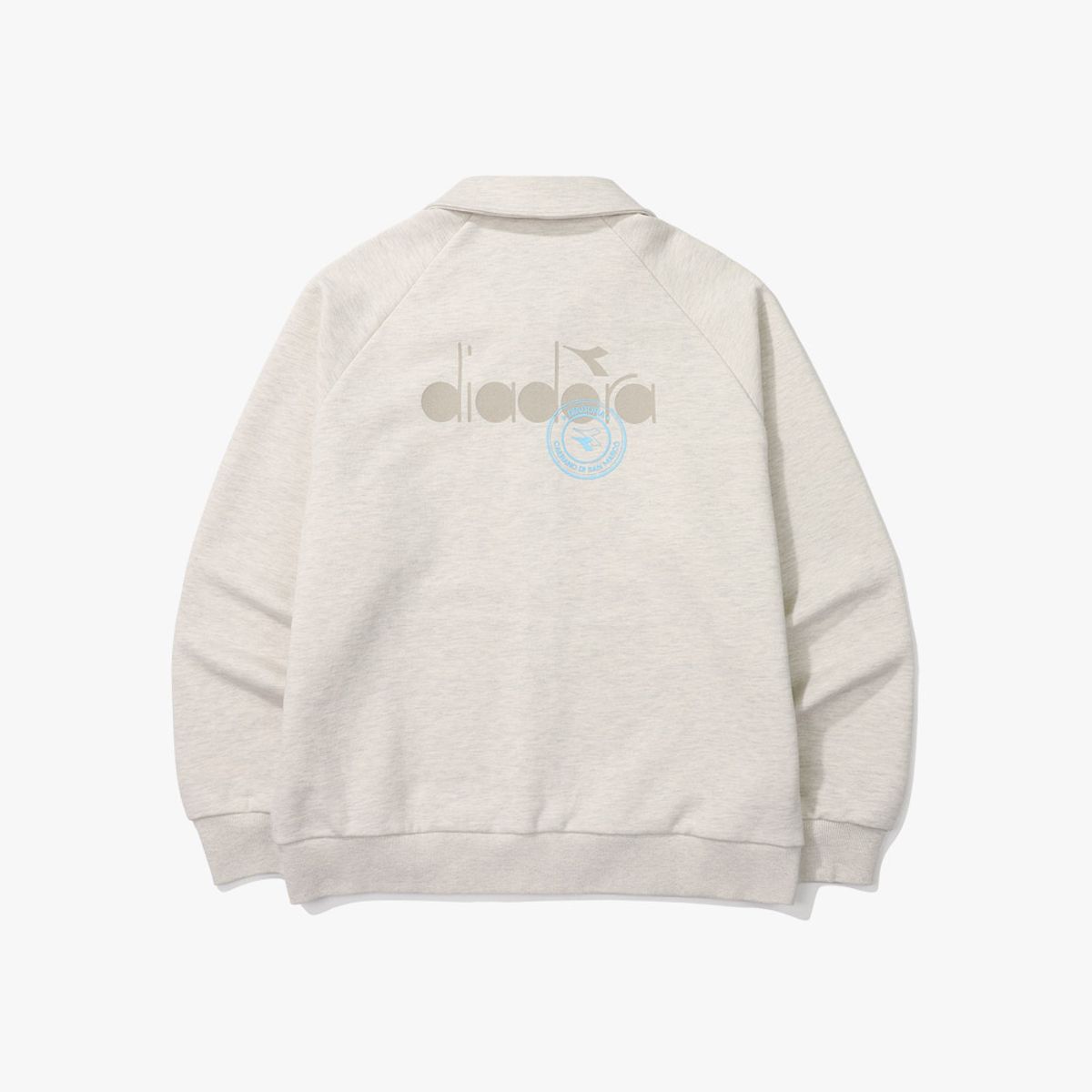 디아도라(diadora) 컴피 스웻 집업 자켓 MELANGE GREY