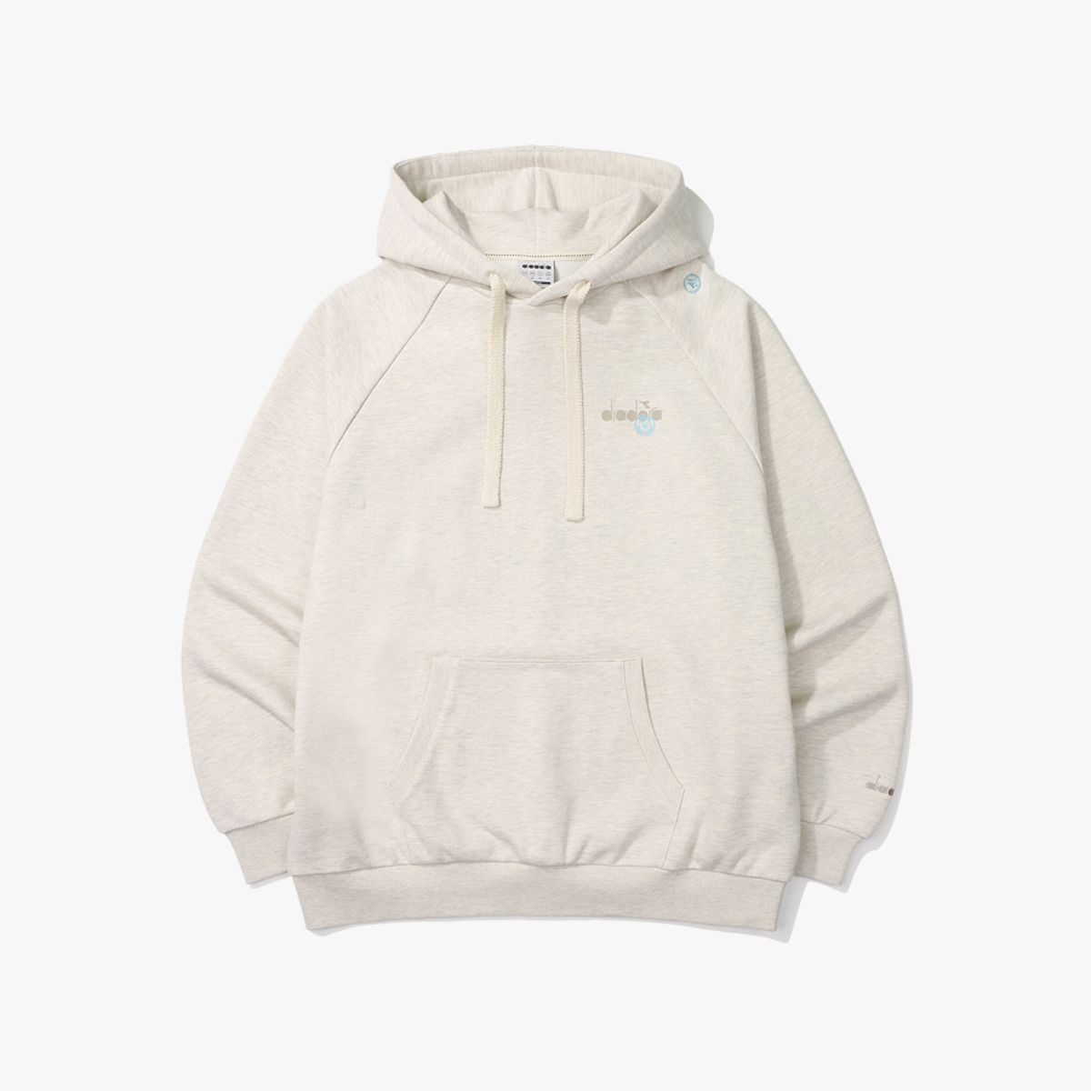 디아도라(diadora) 컴피 후드티셔츠 MELANGE GREY