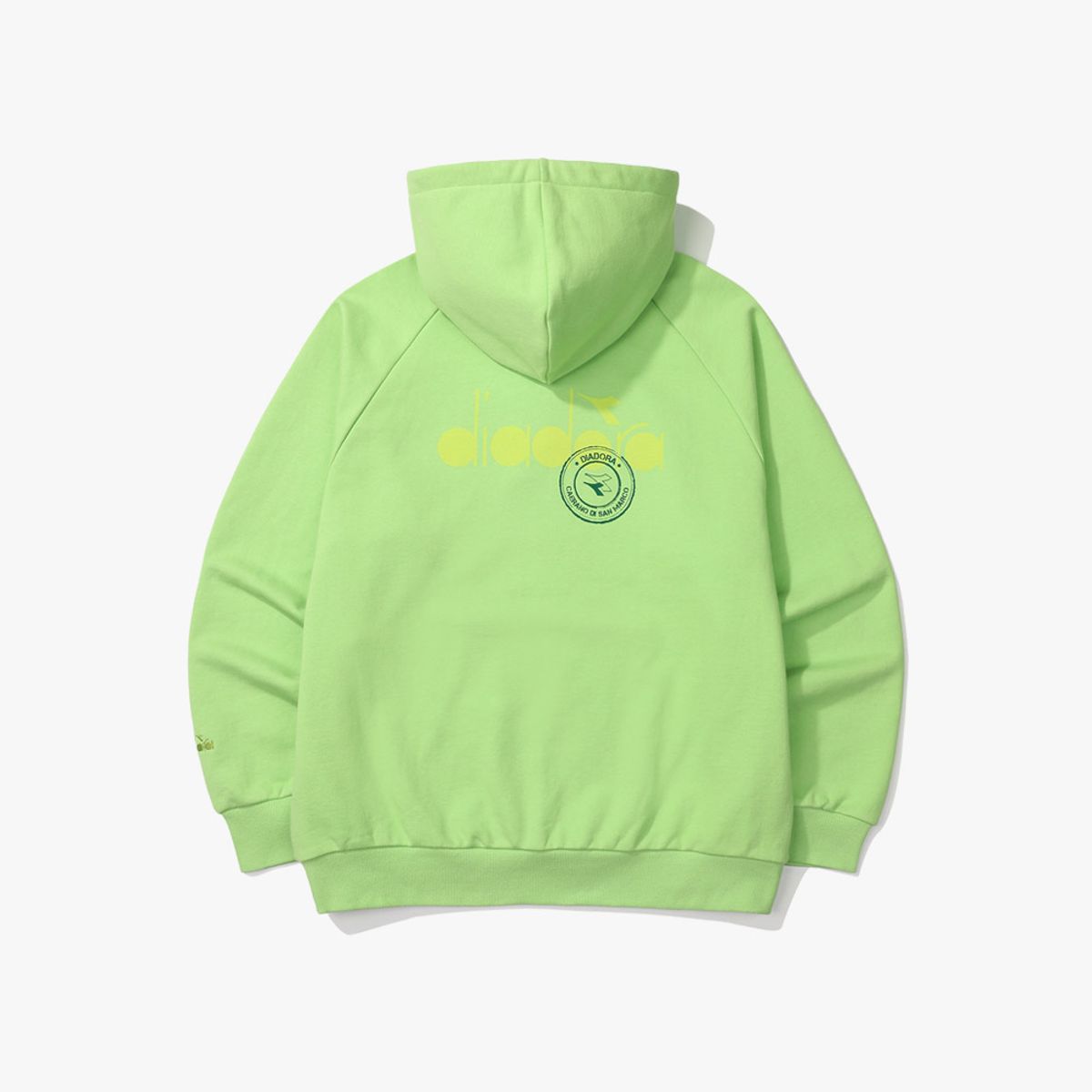 디아도라(diadora) 컴피 후드티셔츠 OLIVE