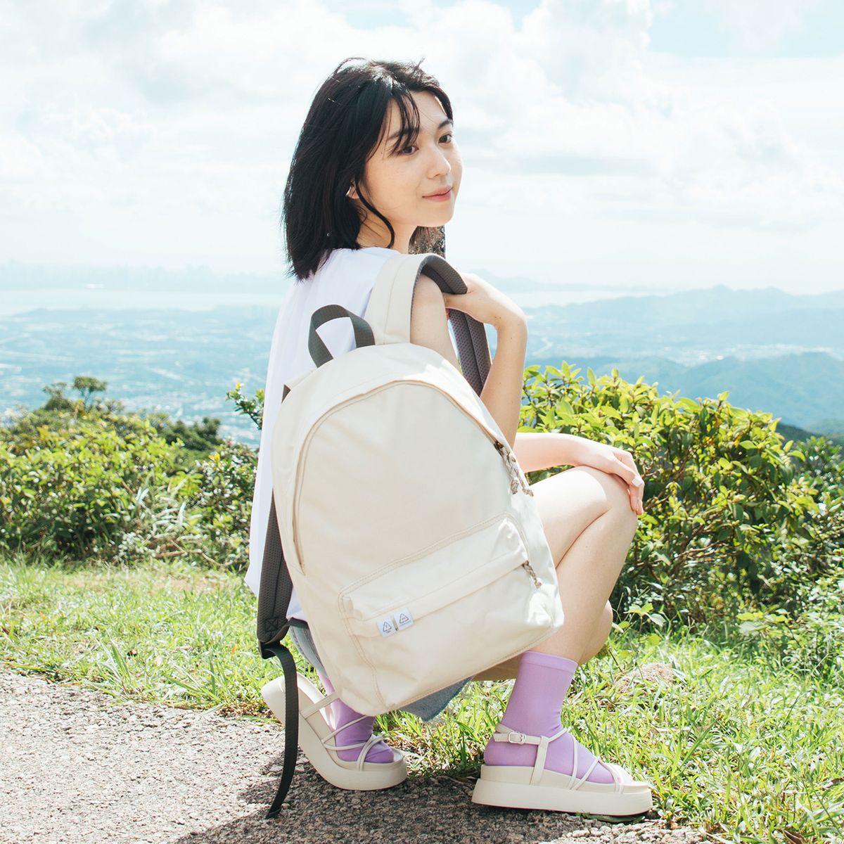 에가든(EGARDEN) x도넛 플러스원 백팩 데님