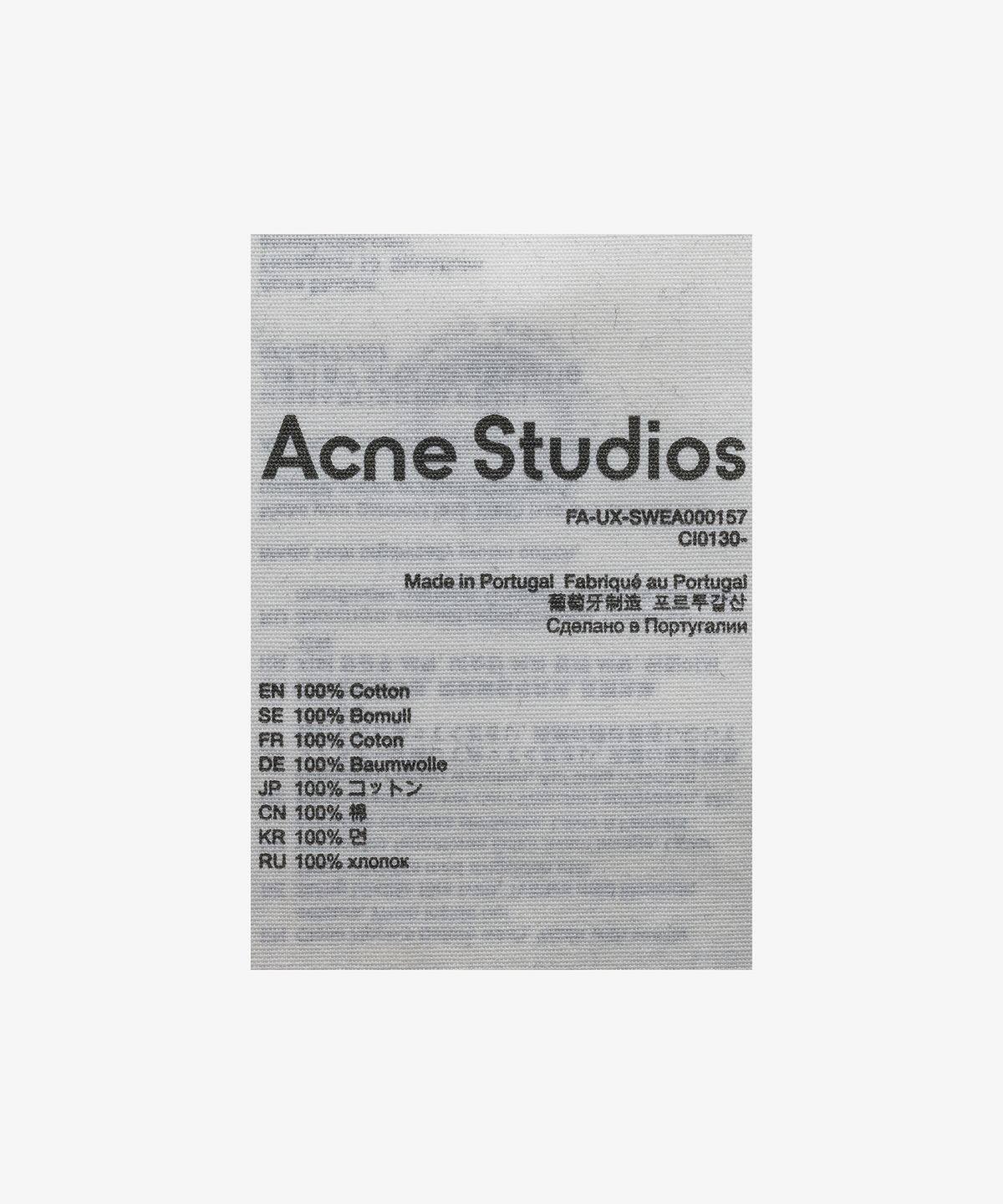 아크네 스튜디오(ACNE STUDIOS) 공용 페이스 로고 후드 - 블랙 / CI0130900
