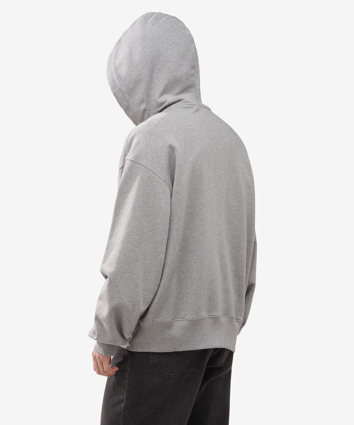아크네 스튜디오(ACNE STUDIOS) 페이스 로고 후드 - 그레이 / CI0130X92