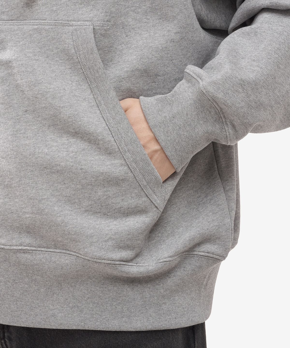 아크네 스튜디오(ACNE STUDIOS) 페이스 로고 후드 - 그레이 / CI0130X92