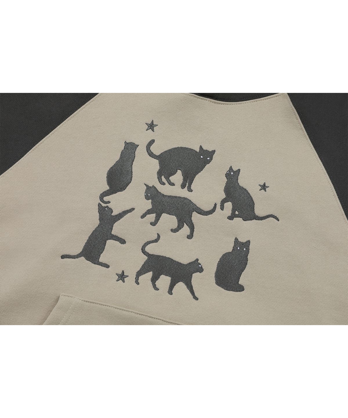 꼼파뇨(CPGN STUDIO) CAT CAT CAT 레글런 후드 챠콜
