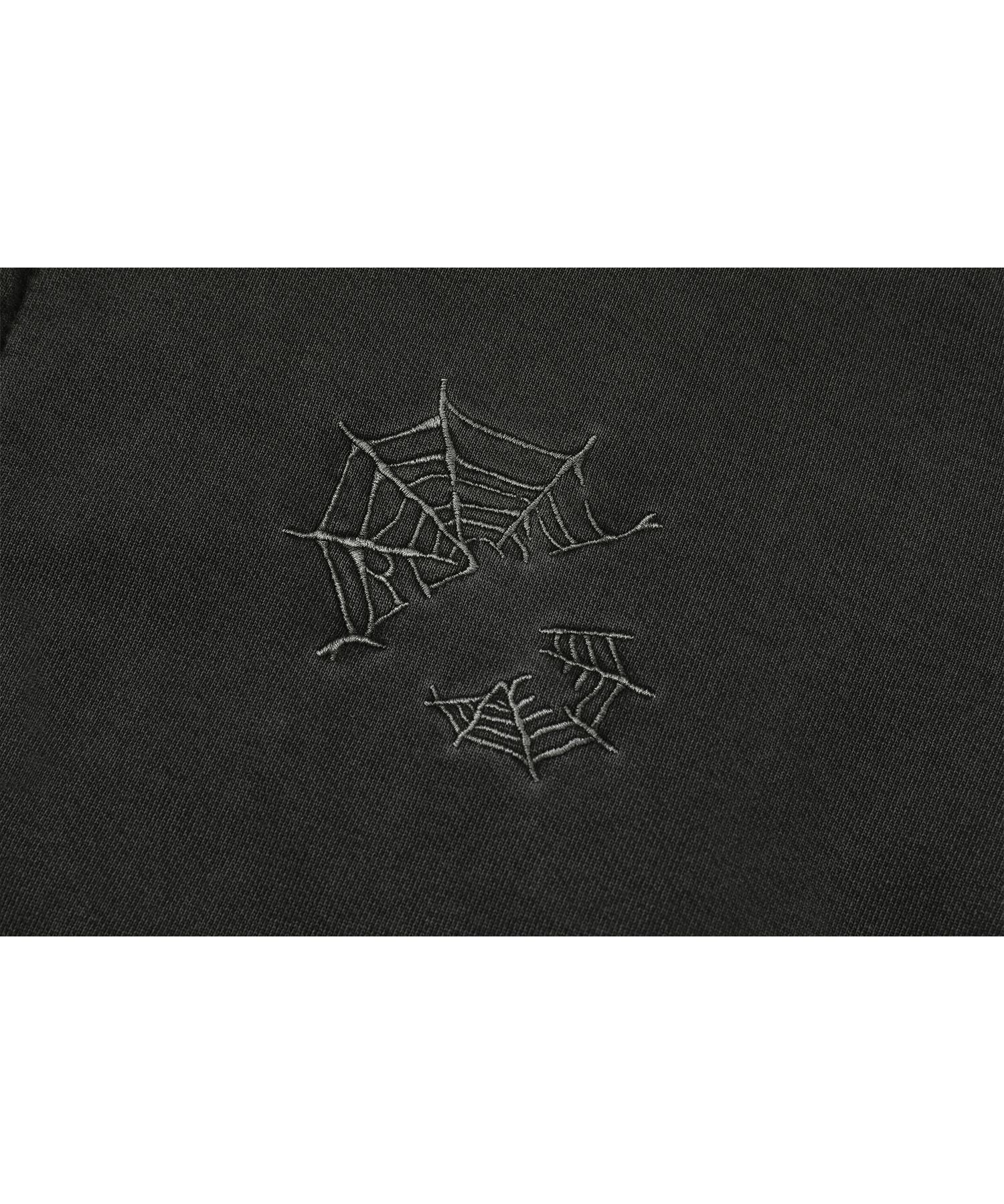 MUSINSA | CPGN STUDIO [2-WAY] Skull Web Pigment Hood Zip-up