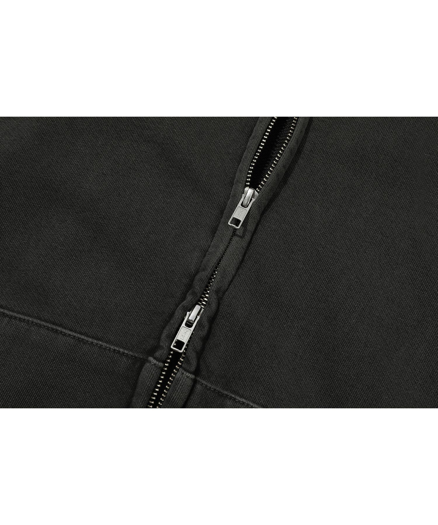 ★CPGN STUDIO★2-WAY Skull Web Pigment Hood Zip-Up★関税込★ MUSINSA公式 | LORES Advanced Pigment Dyed Zip Hoodie - Charcoal
