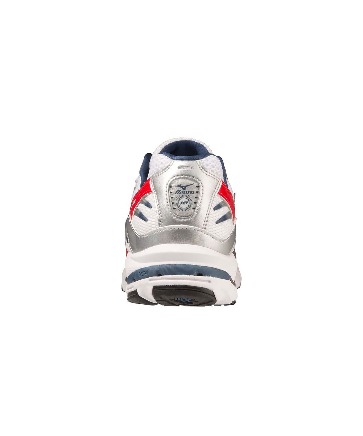 미즈노(MIZUNO) (공용) 웨이브 라이더 10 - 화이트:인시냐 블루:하이 리스크 레드 / D1GA210408