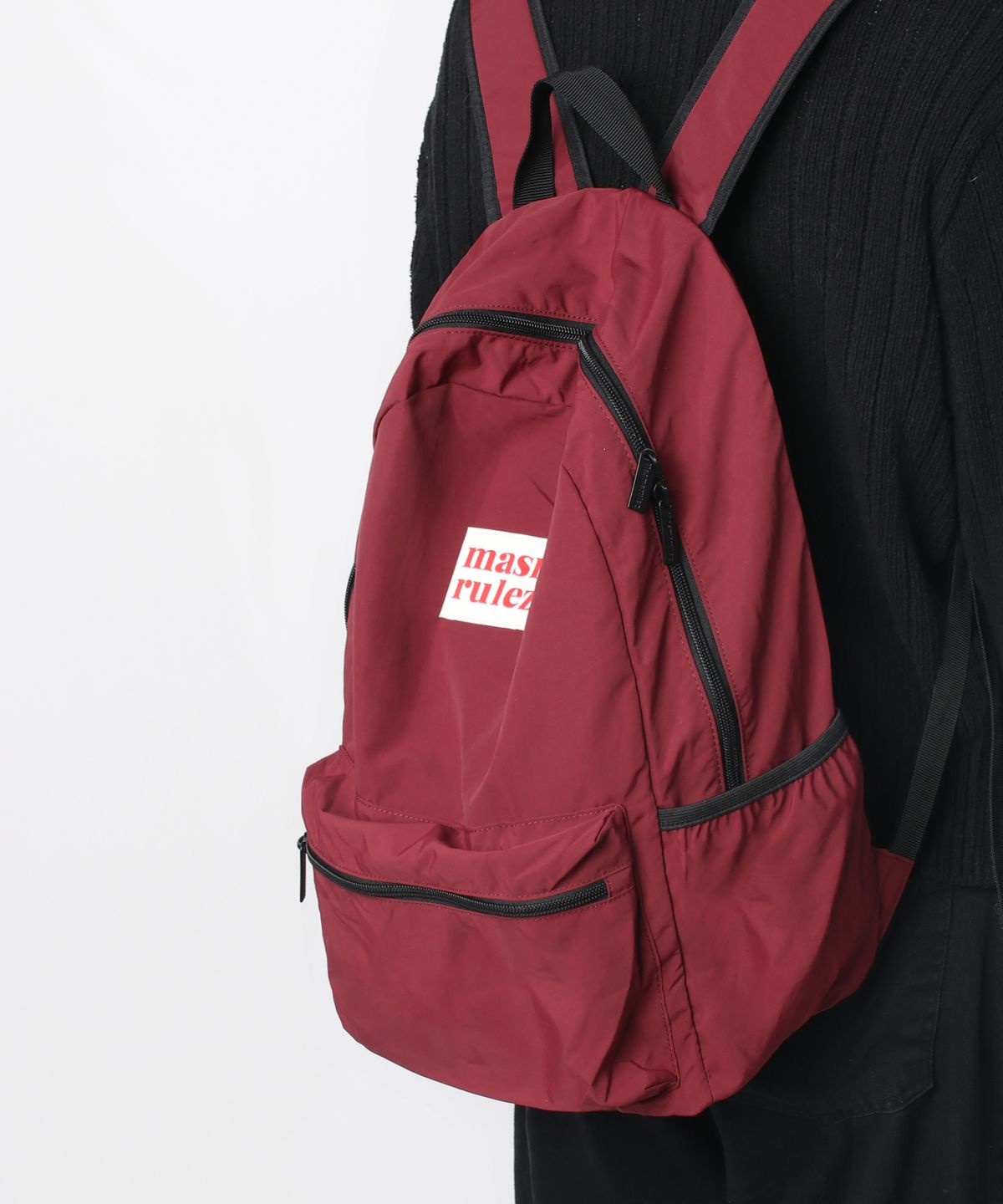 마스마룰즈(MASMARULEZ) Daily backpack_Burgundy