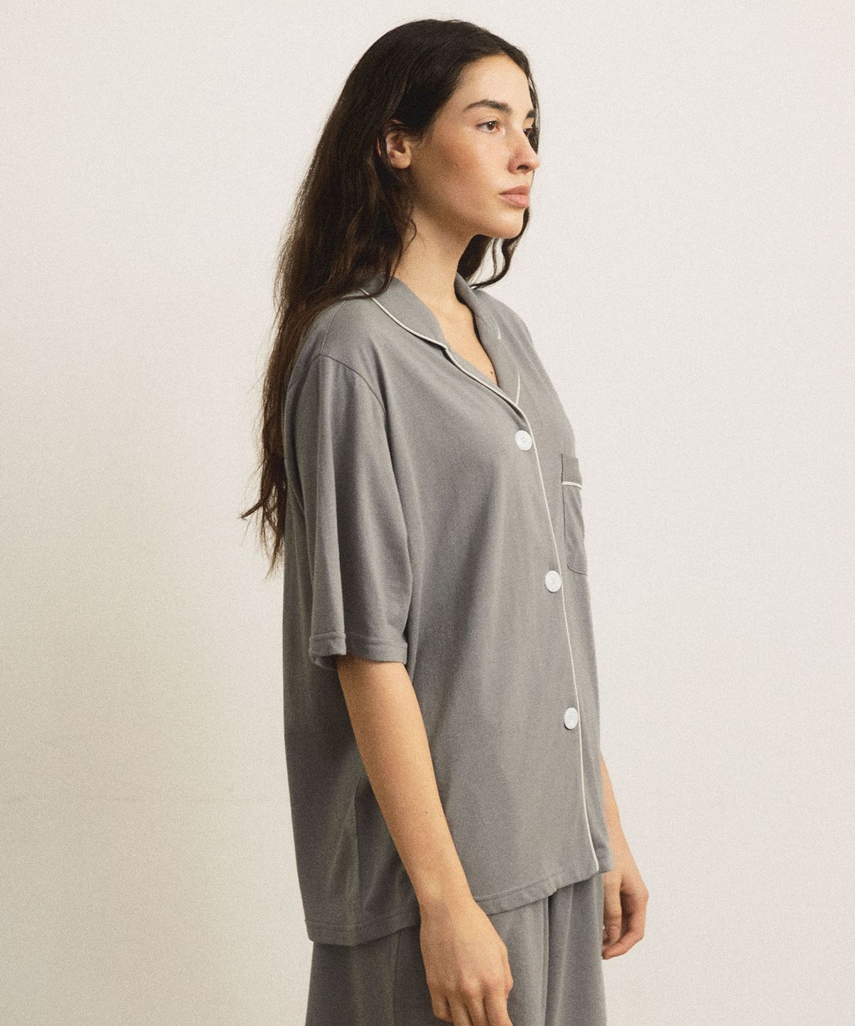 조스라운지(JO'S LOUNGE) [모달] (w) Essential Grey Short Pajama Set