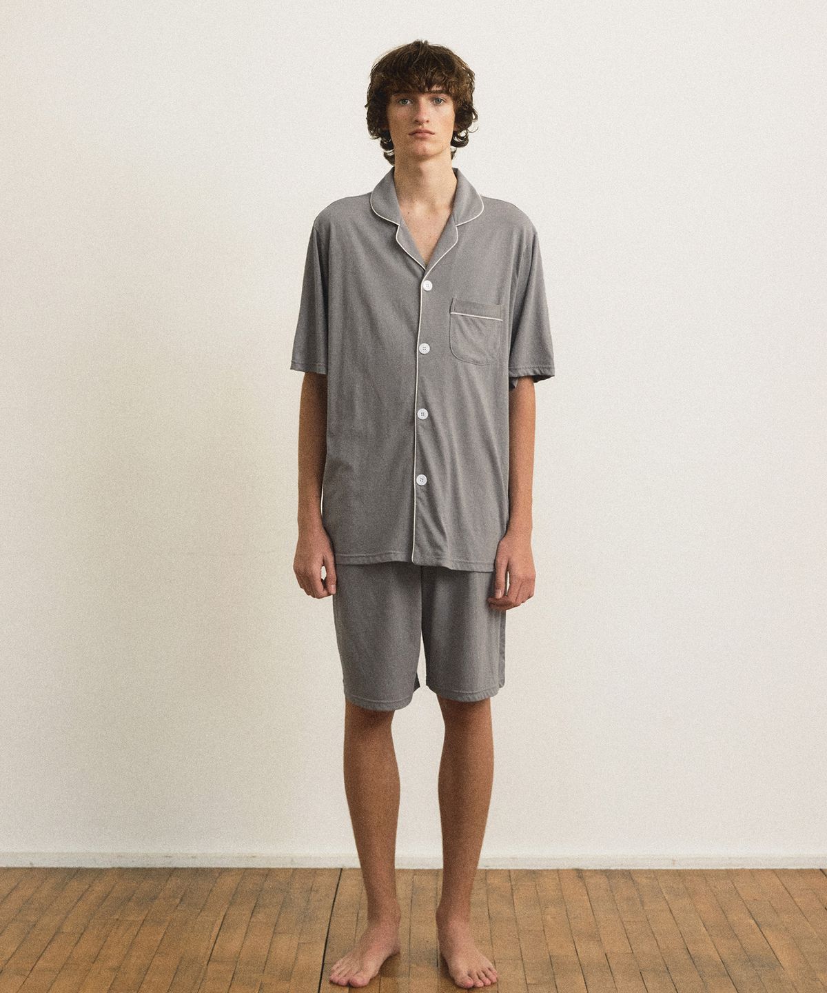 조스라운지(JO'S LOUNGE) [모달] (m) Essential Grey Short Pajama Set