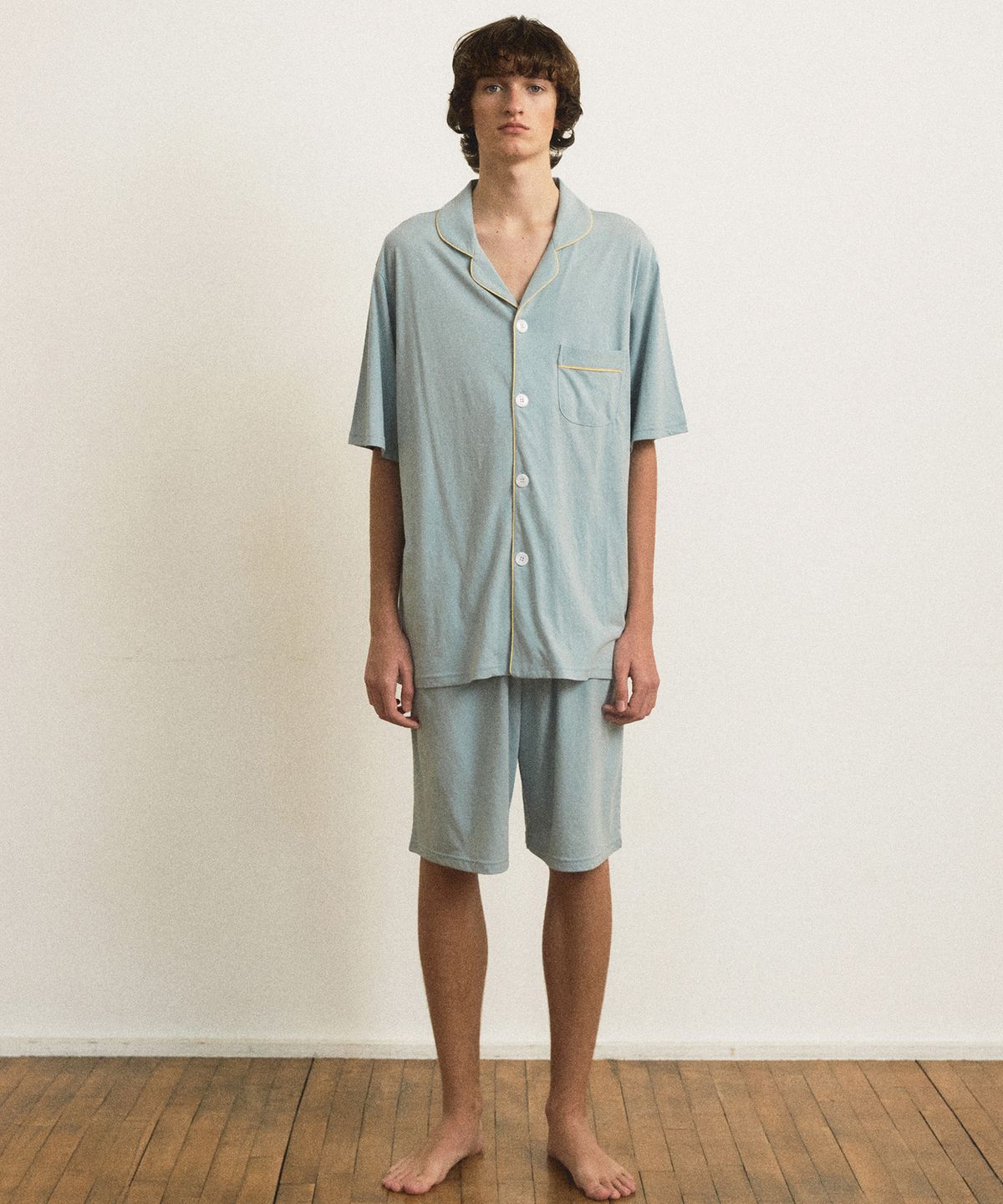 조스라운지(JO'S LOUNGE) [모달] (m) Essential Mint Grey Short Pajama Set