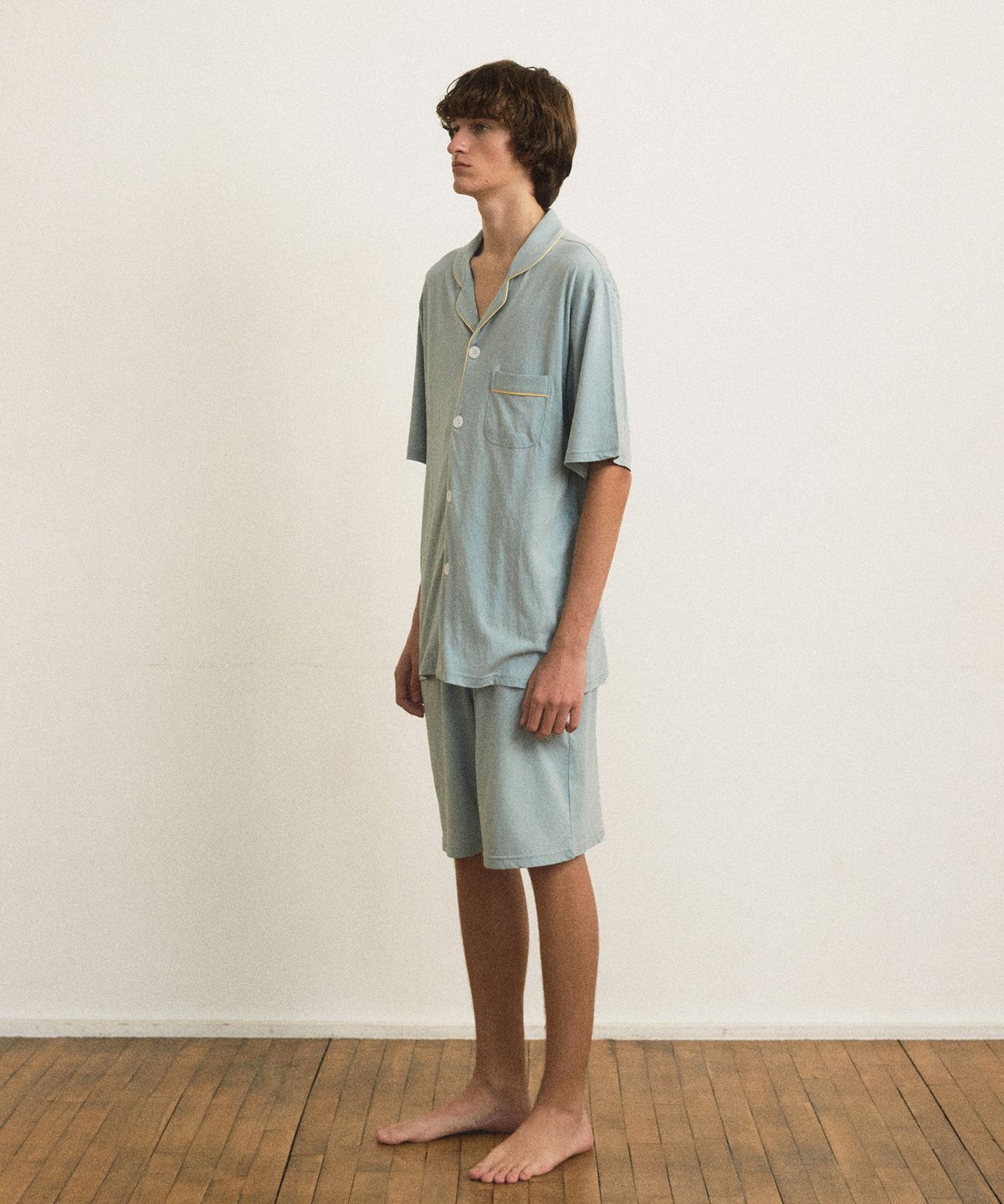 조스라운지(JO'S LOUNGE) [모달] (m) Essential Mint Grey Short Pajama Set