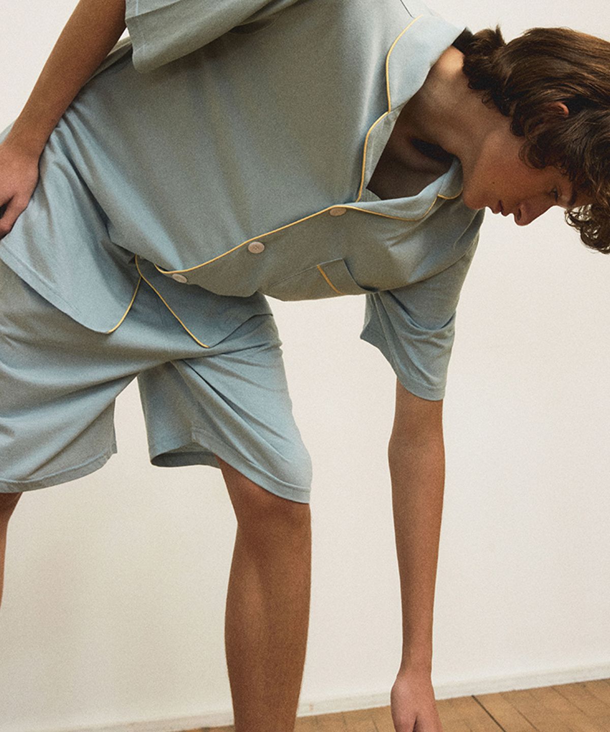 조스라운지(JO'S LOUNGE) [모달] (m) Essential Mint Grey Short Pajama Set