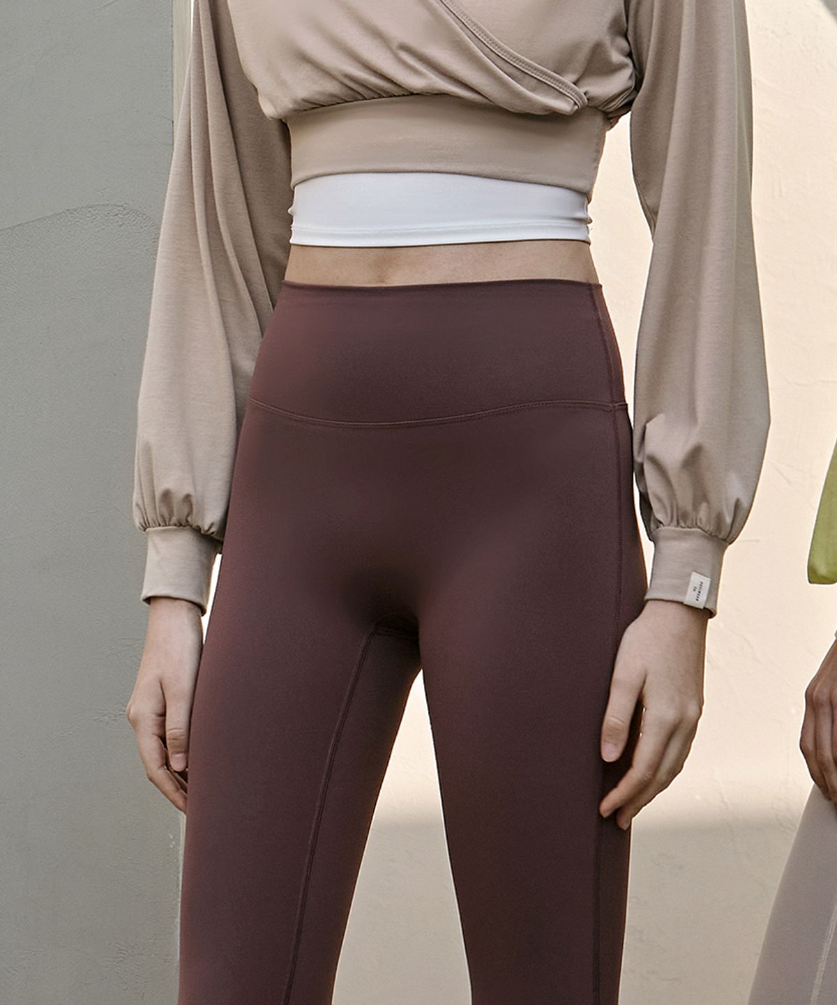데비웨어(DEVIWEAR) Zero fat 와이드 부츠컷 레깅스 DEVI-B0073-코코아