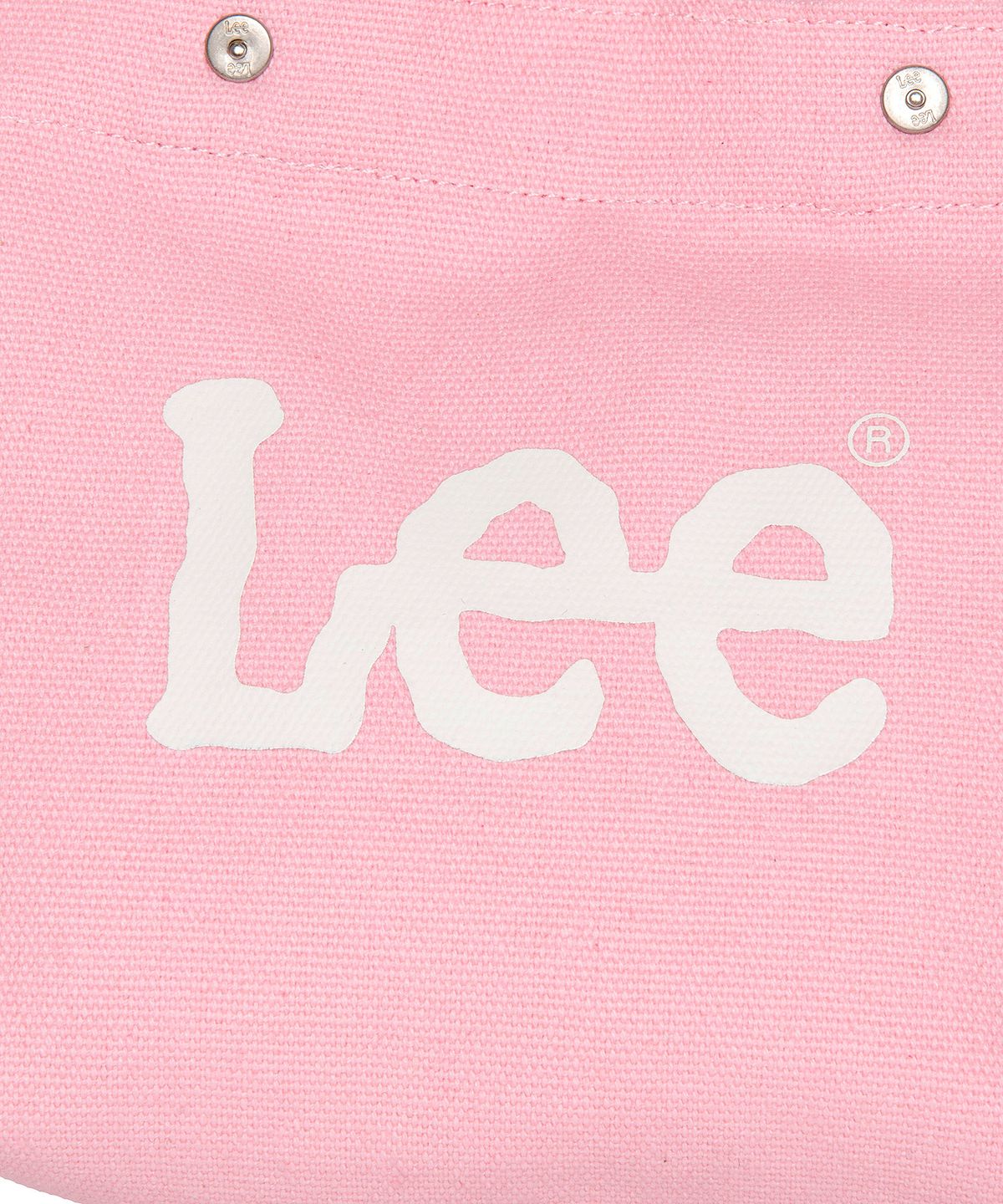 리(LEE) 트위치 로고 코튼 미니 크로스백 핑크
