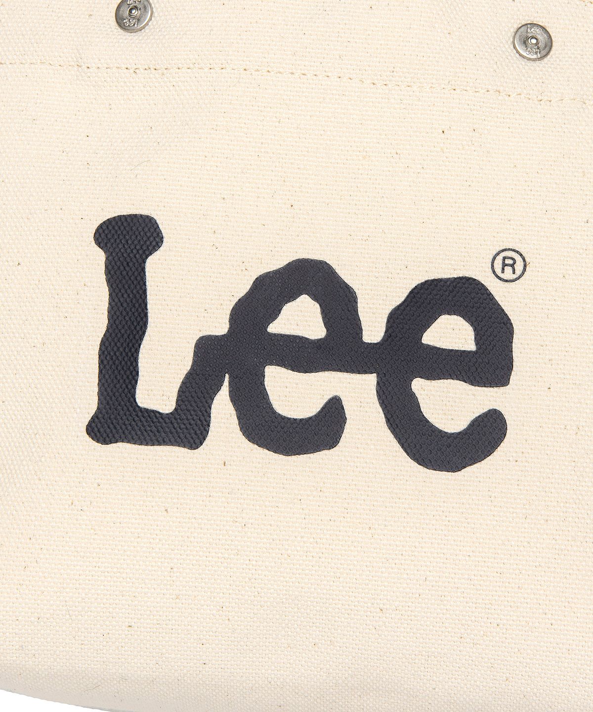 리(LEE) 트위치 로고 코튼 미니 토트백 아이보리