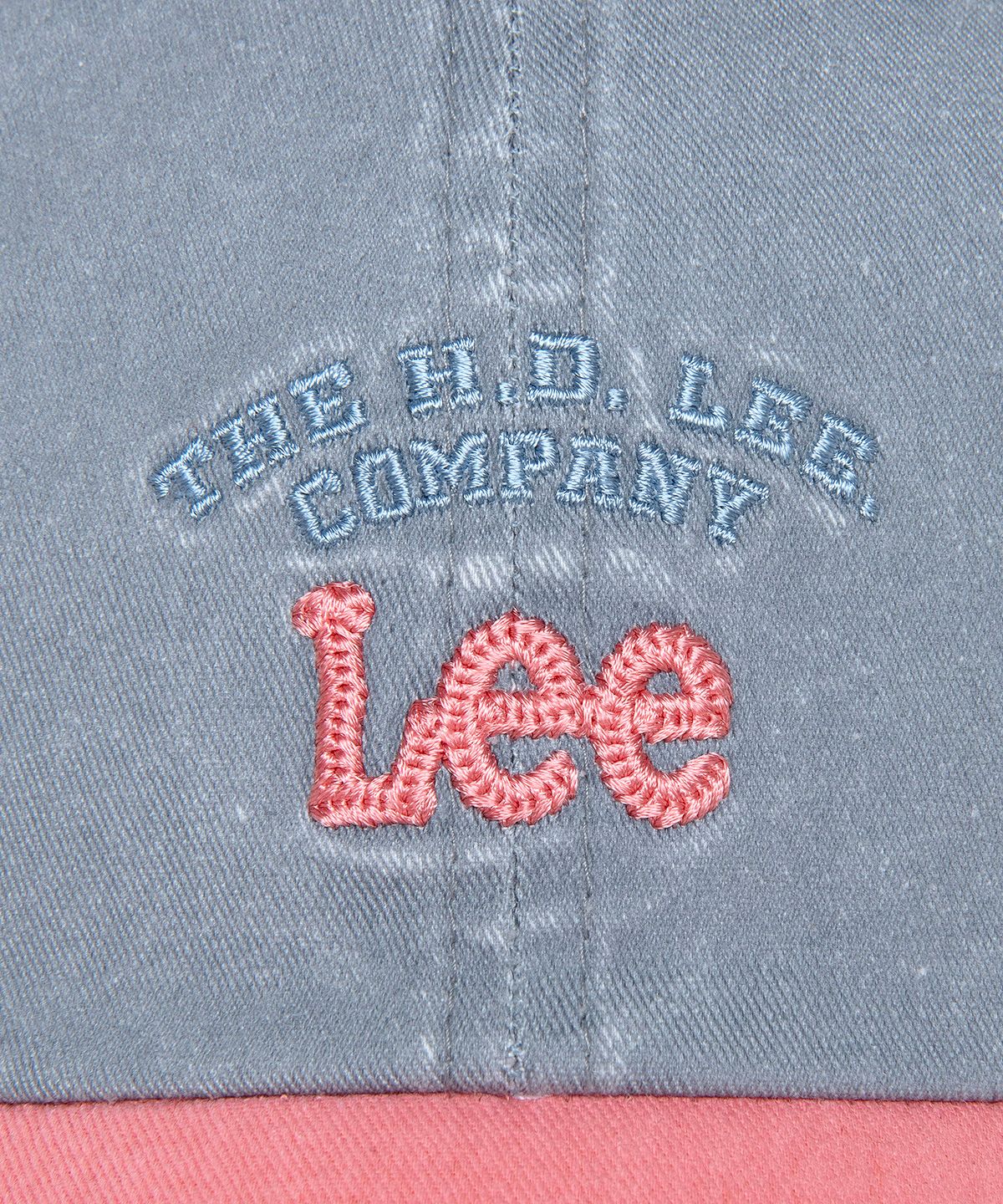 리(LEE) 트위치 로고 배색 볼캡 애쉬 블루