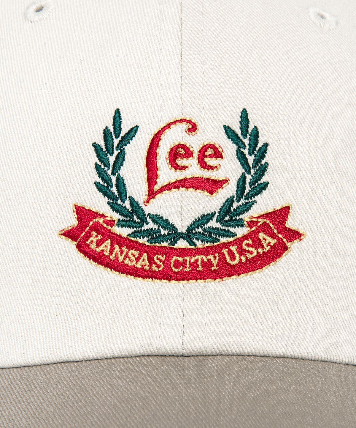 리(LEE) 월계 자수 볼캡 베이지
