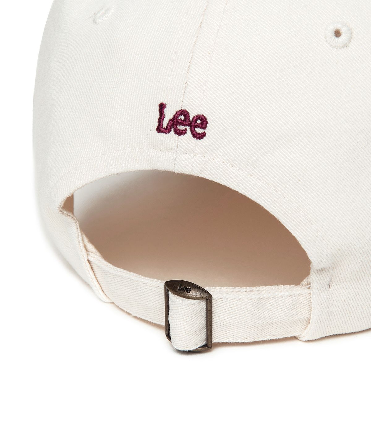 리(LEE) 레터링 볼캡 아이보리